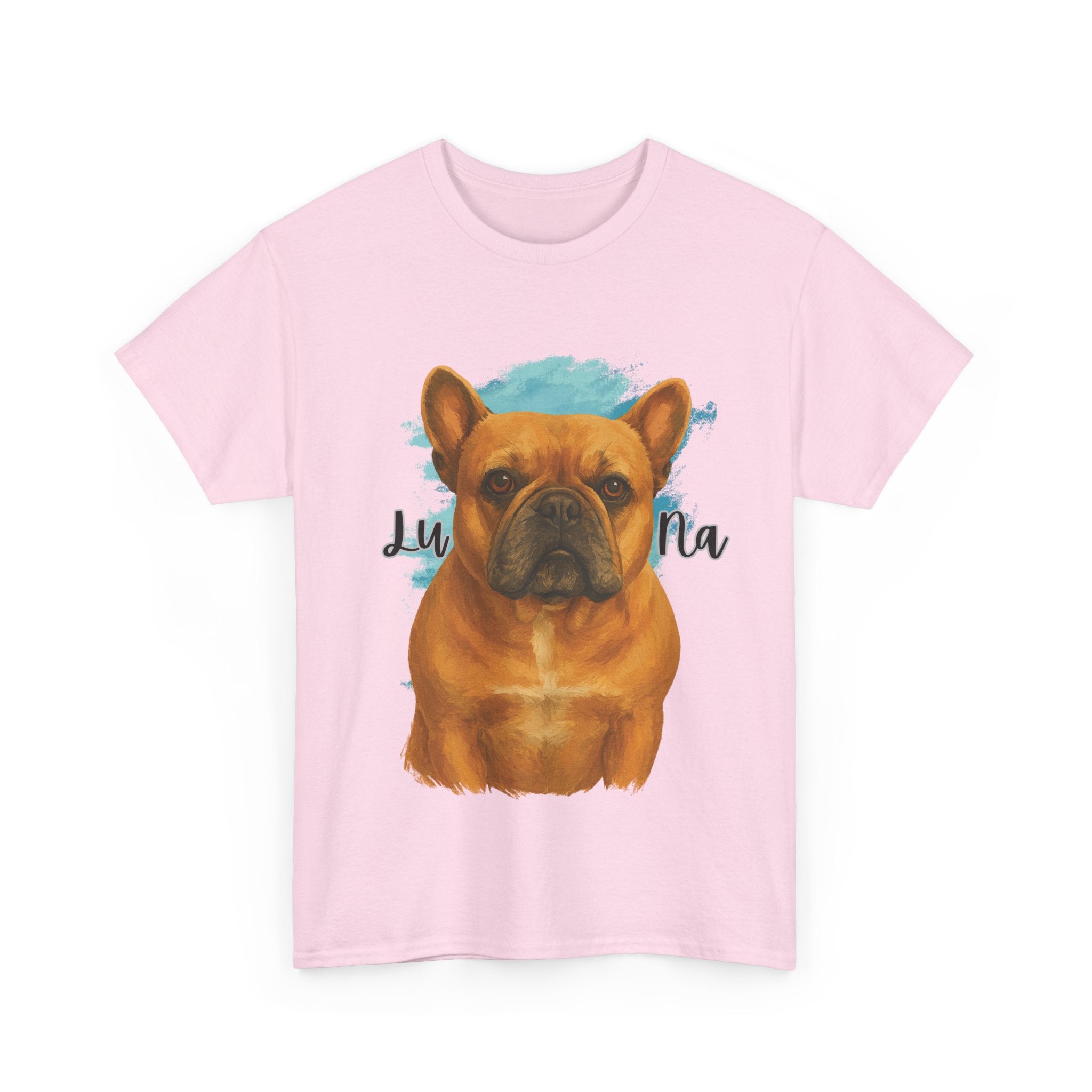 (Luna) Whimsical Dog Portrait Tee Shirt