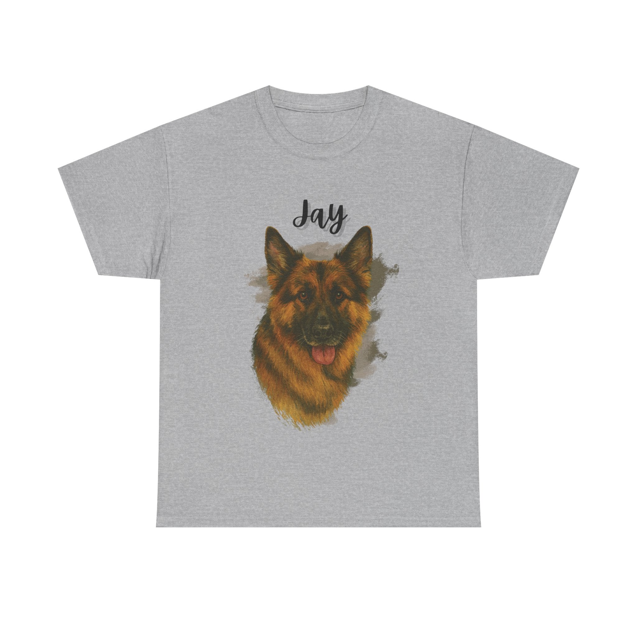 (Jay) Whimsical Dog Portrait Tee Shirt