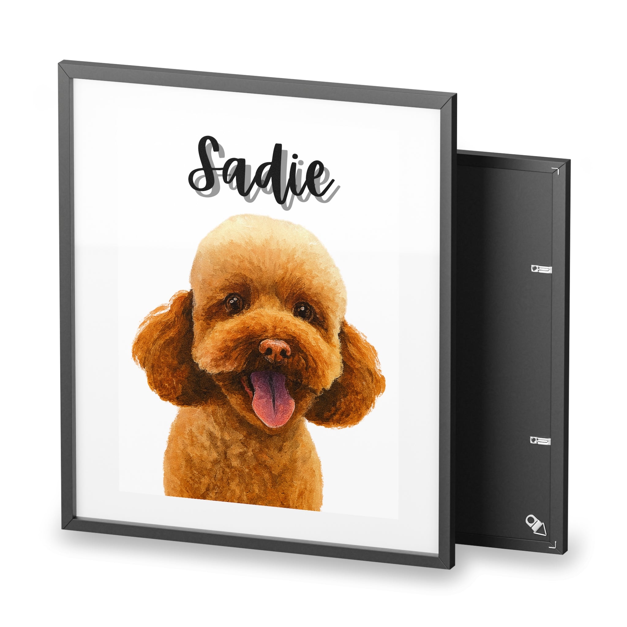 (Sadie) Playful Dog Framed Poster