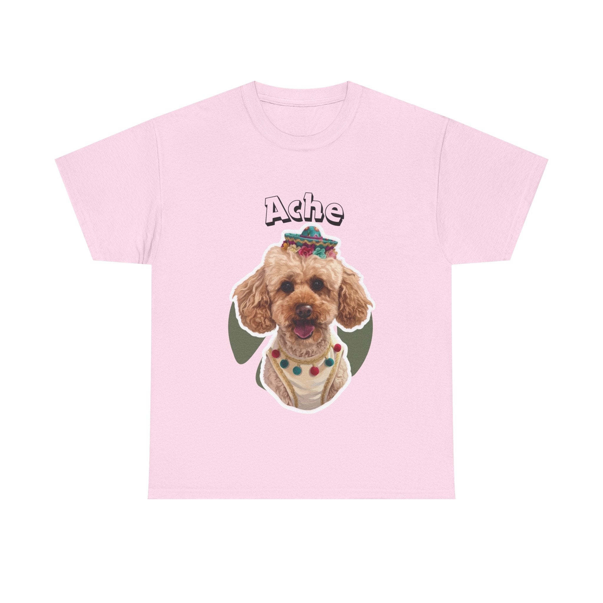 (Ache) Whimsical Dog Portrait Tee Shirt