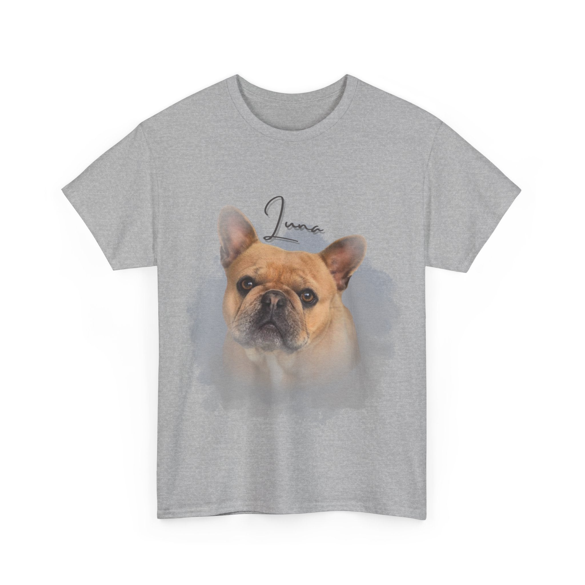 (Luna) Whimsical Dog Portrait Tee Shirt