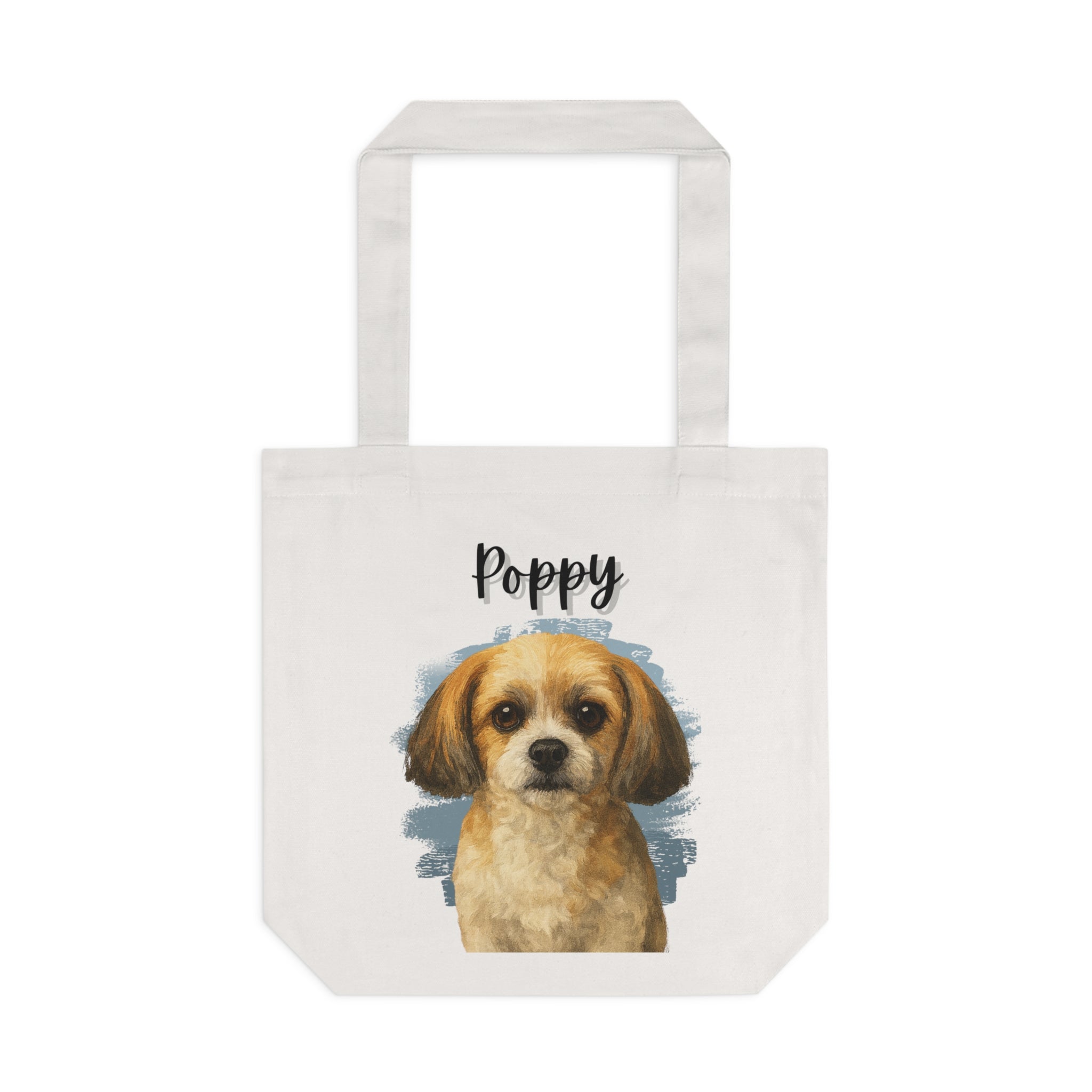 (Poppy) Personalized Dog Lover Tote Bag
