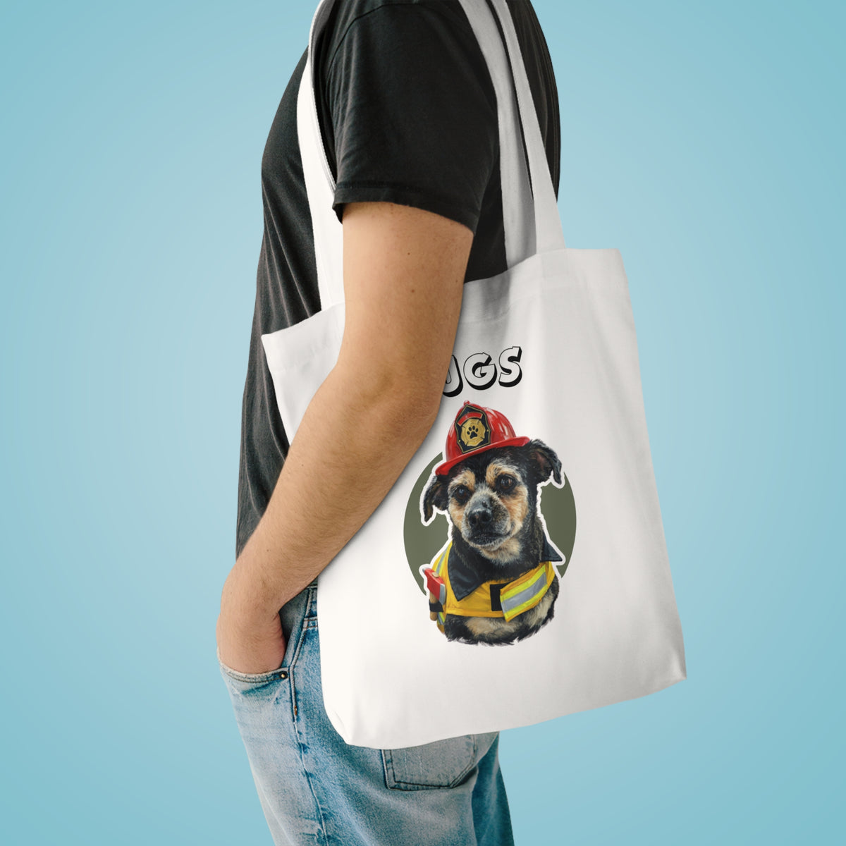 (Pugs) Personalized Dog Lover Tote Bag