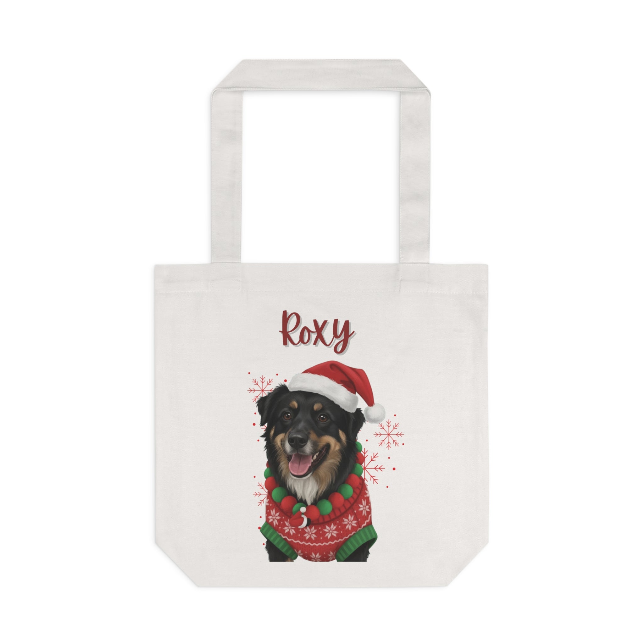 (Roxy) Personalized Dog Lover Tote Bag