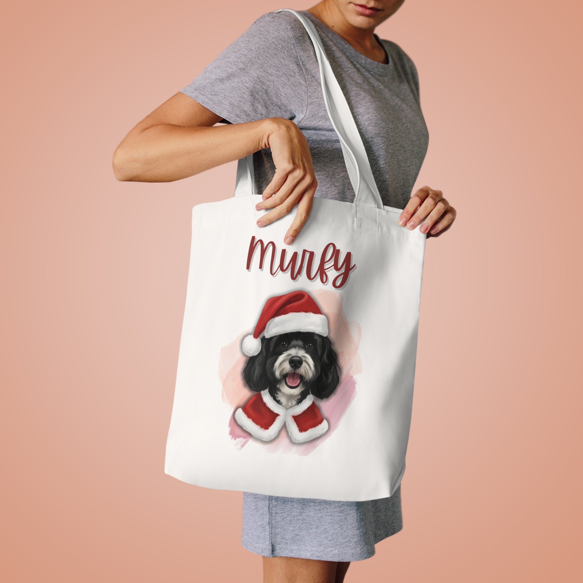 (Murfy) Personalized Dog Lover Tote Bag