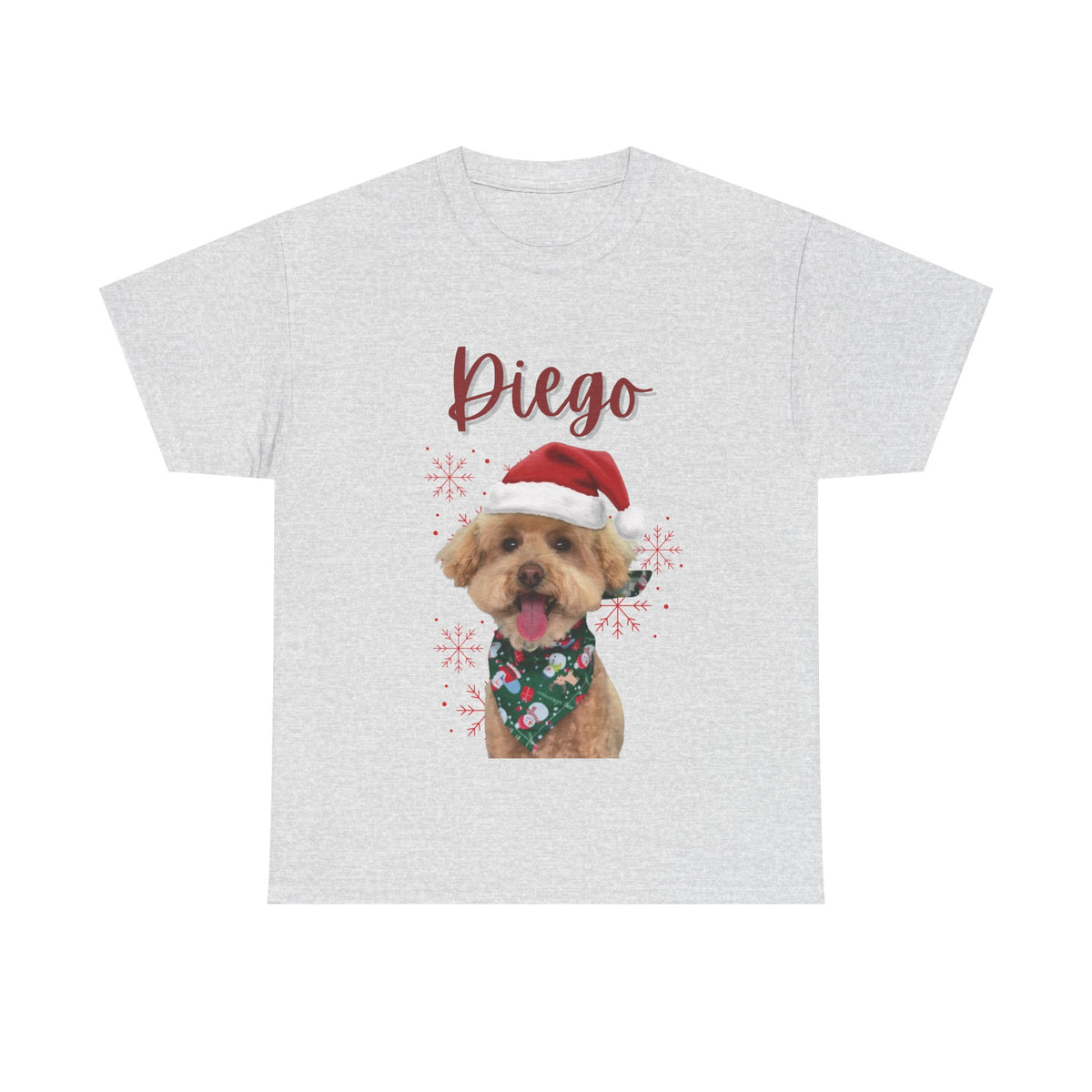 (Diego) Whimsical Dog Portrait Tee Shirt