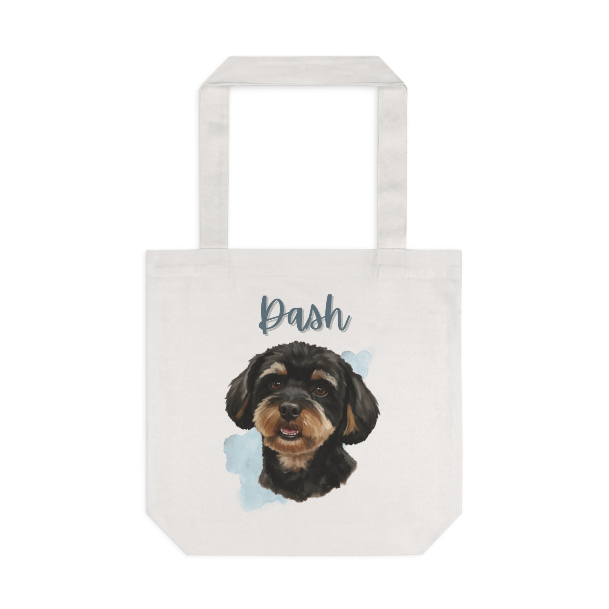 (Dash) Personalized Dog Lover Tote Bag