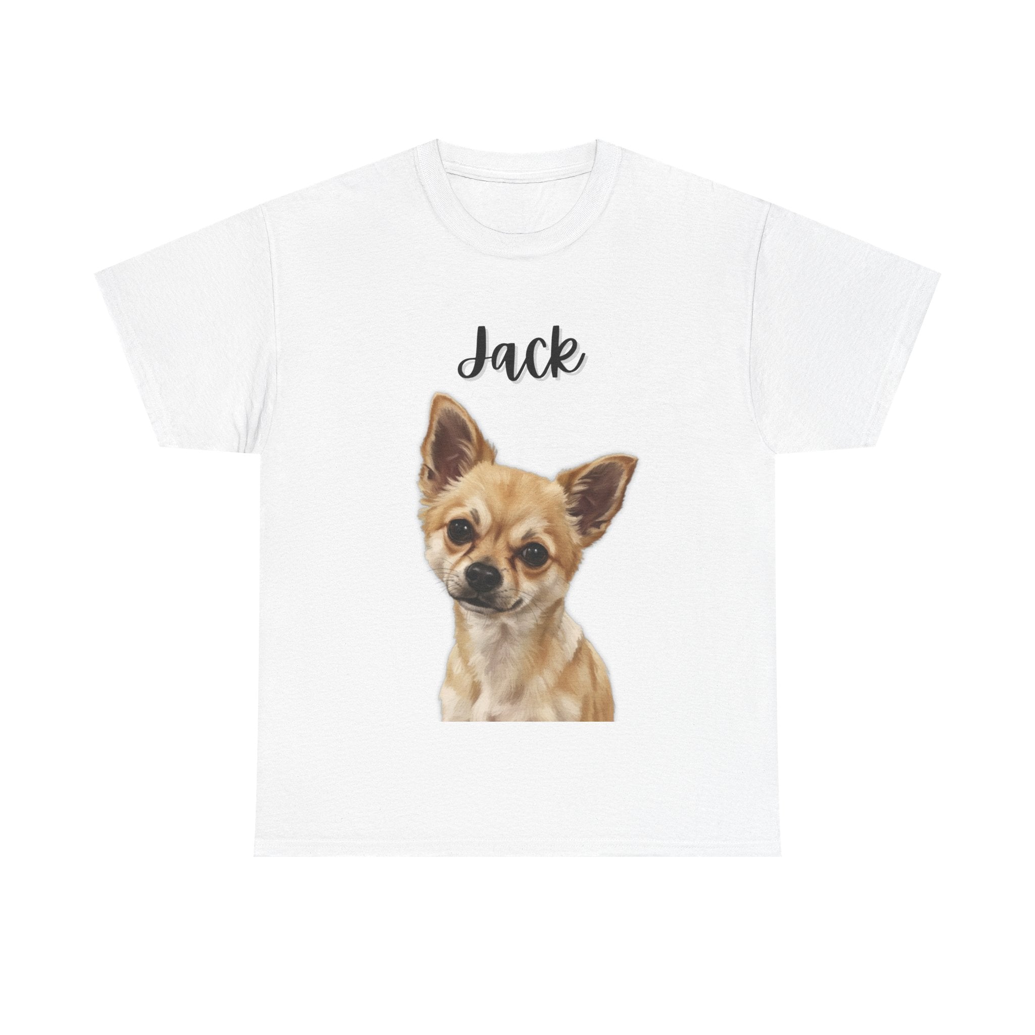 (Jack) Whimsical Dog Portrait Tee Shirt