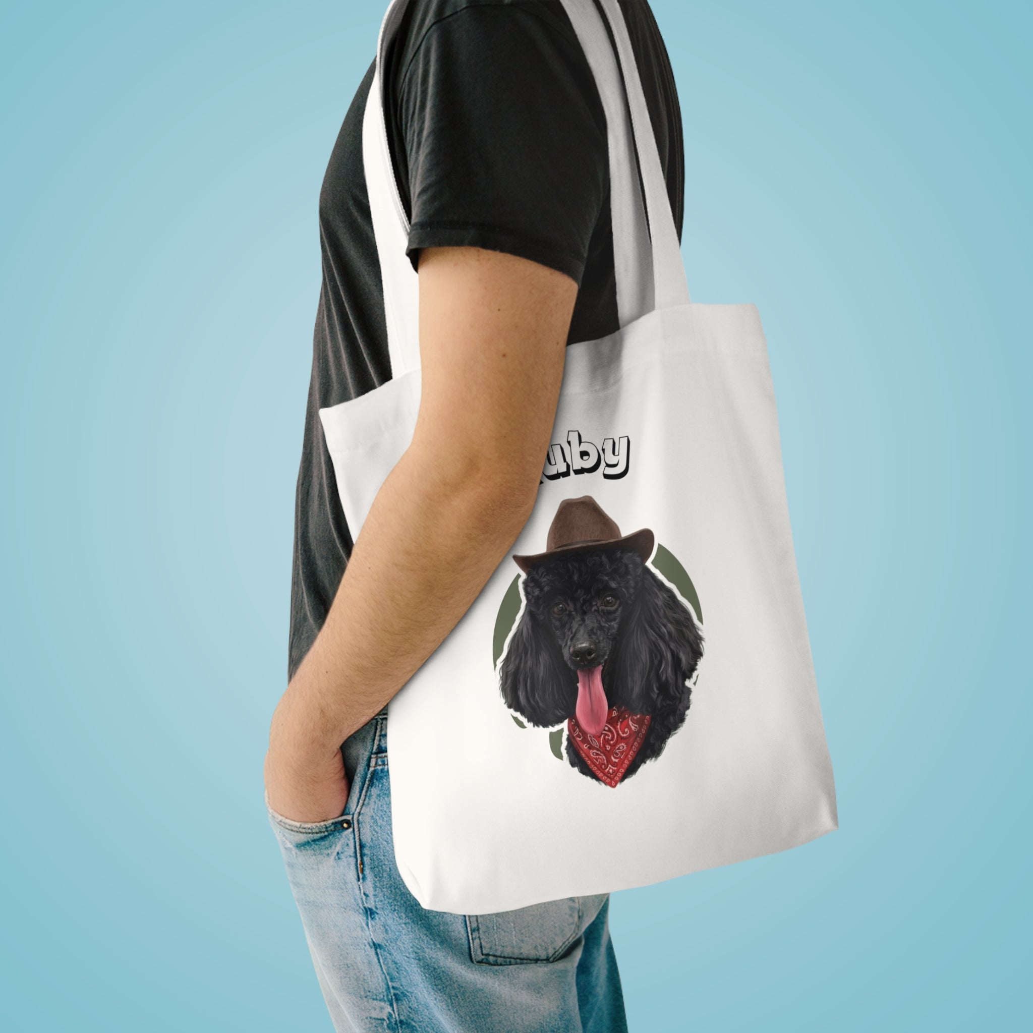 (Ruby) Personalized Dog Lover Tote Bag