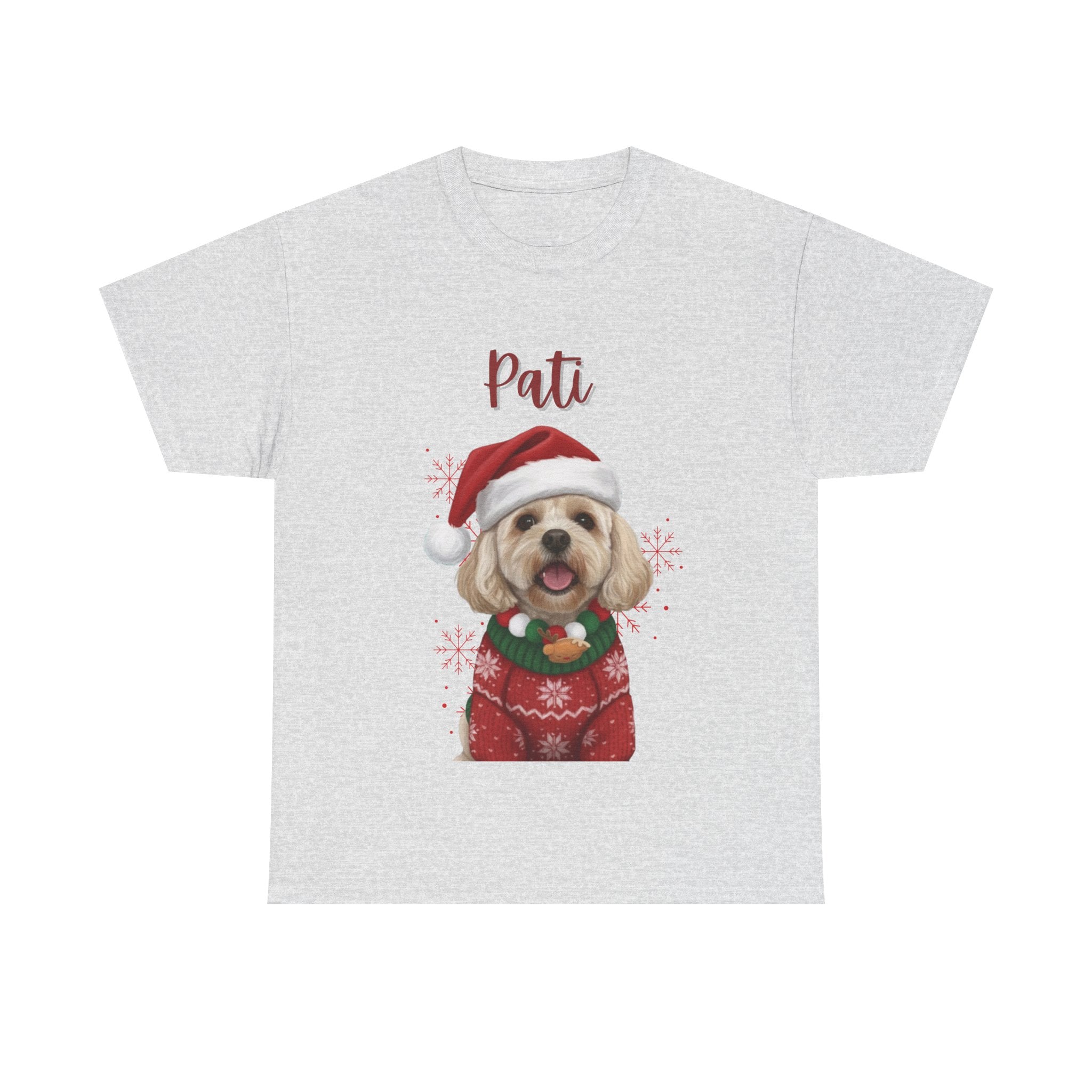 (Pati) Whimsical Dog Portrait Tee Shirt