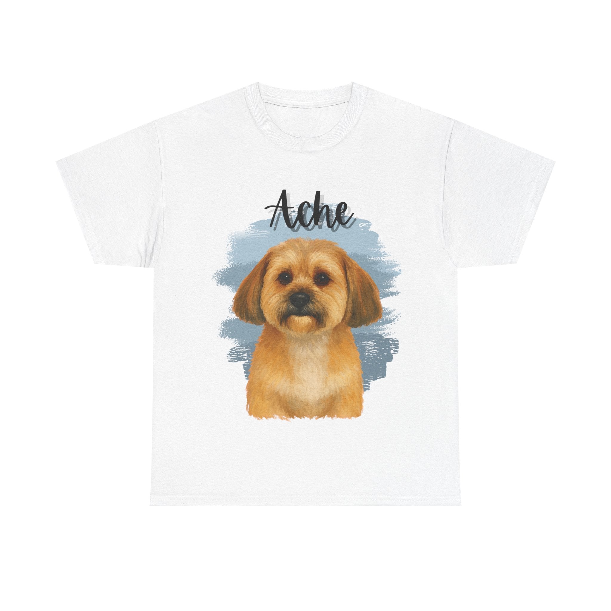 (Ache) Whimsical Dog Portrait Tee Shirt