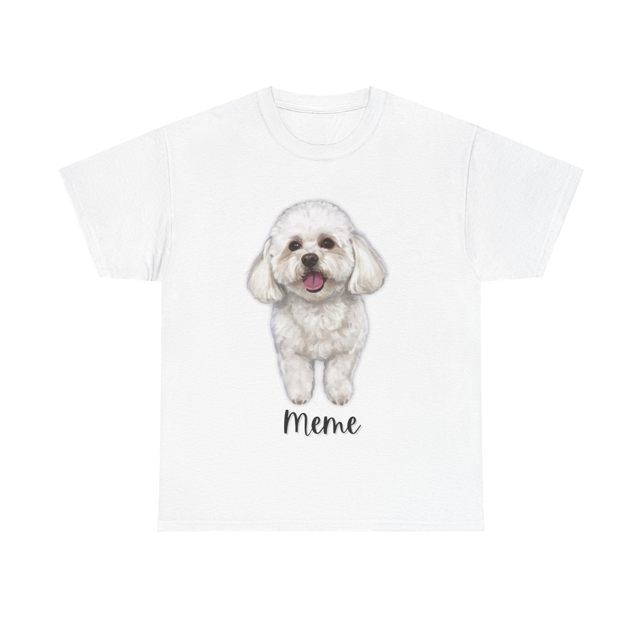(Meme) Whimsical Dog Portrait Tee Shirt