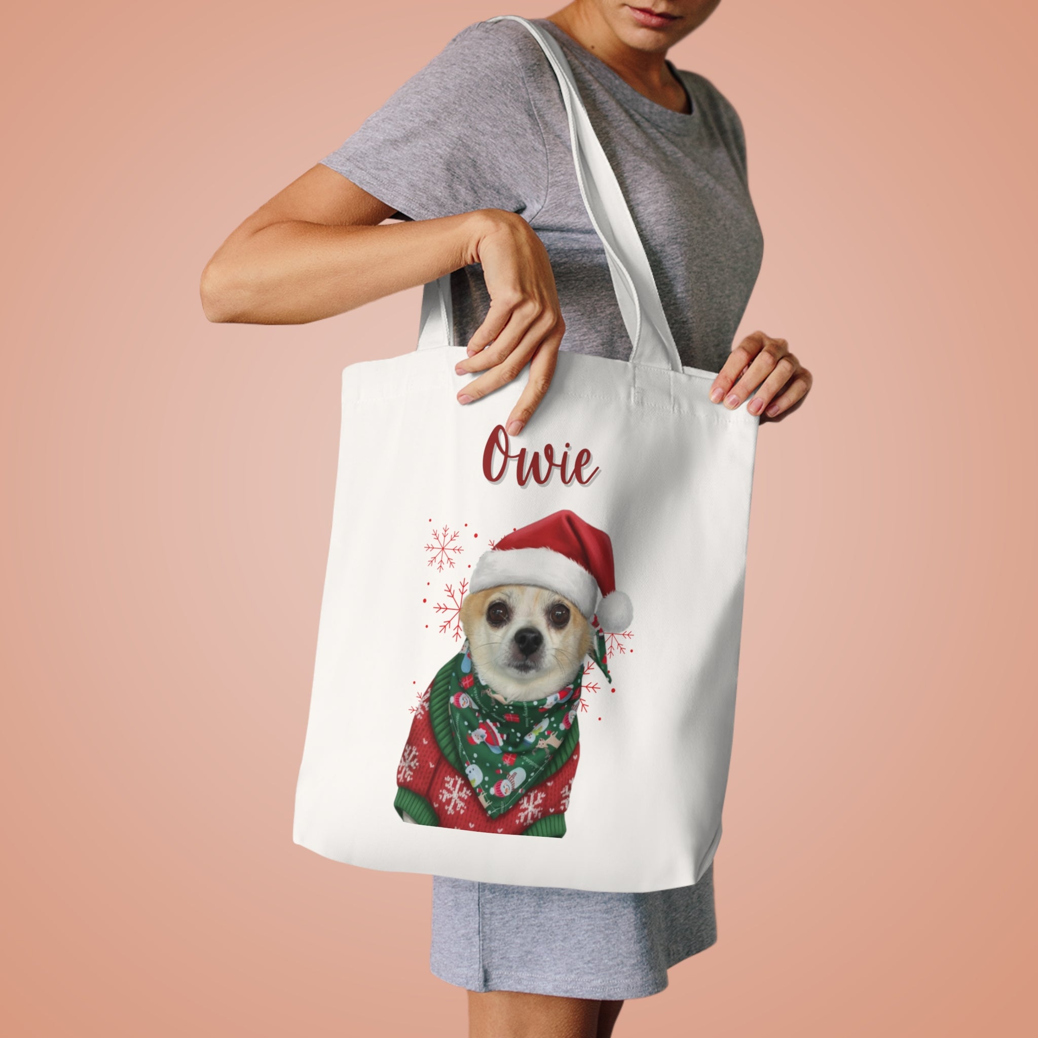 (Owie) Personalized Dog Lover Tote Bag