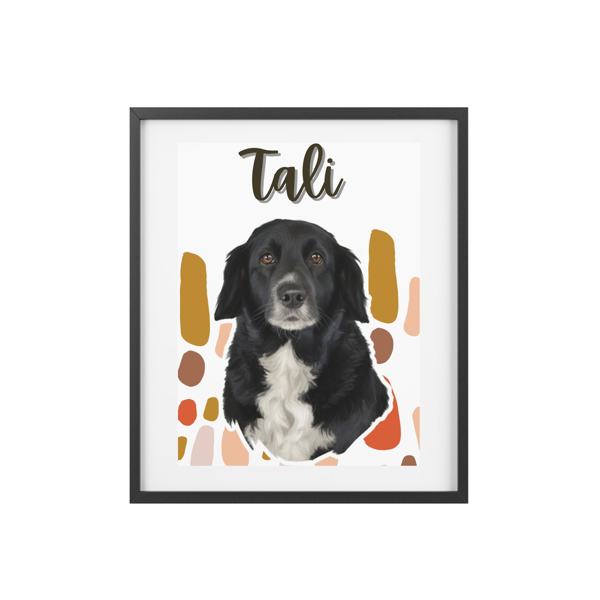 (Tali) Playful Dog Framed Poster