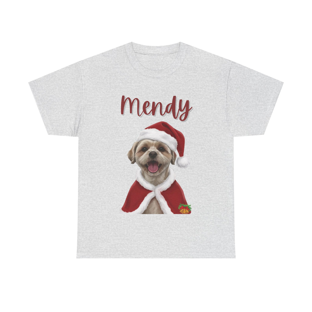 (Mendy) Whimsical Dog Portrait Tee Shirt