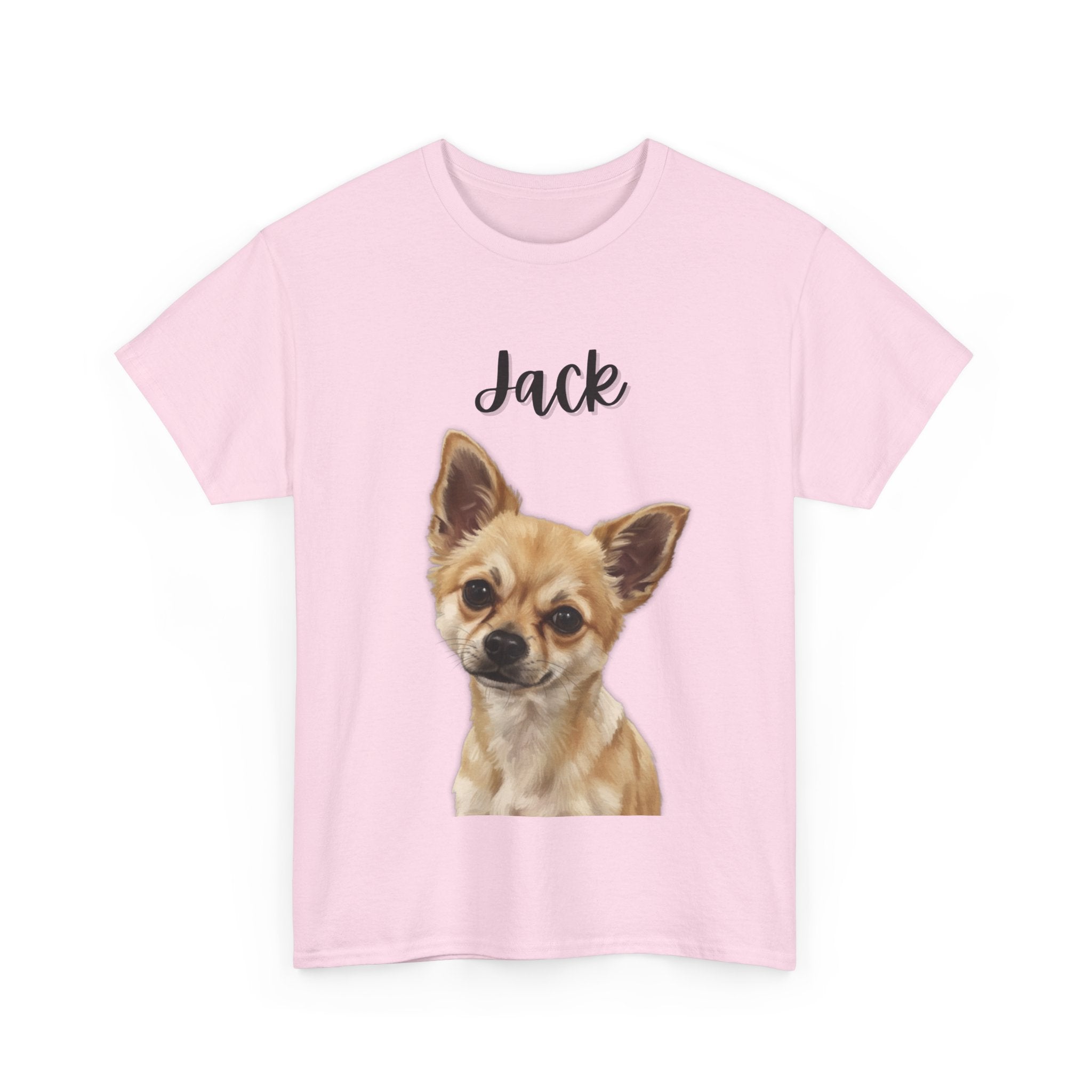 (Jack) Whimsical Dog Portrait Tee Shirt