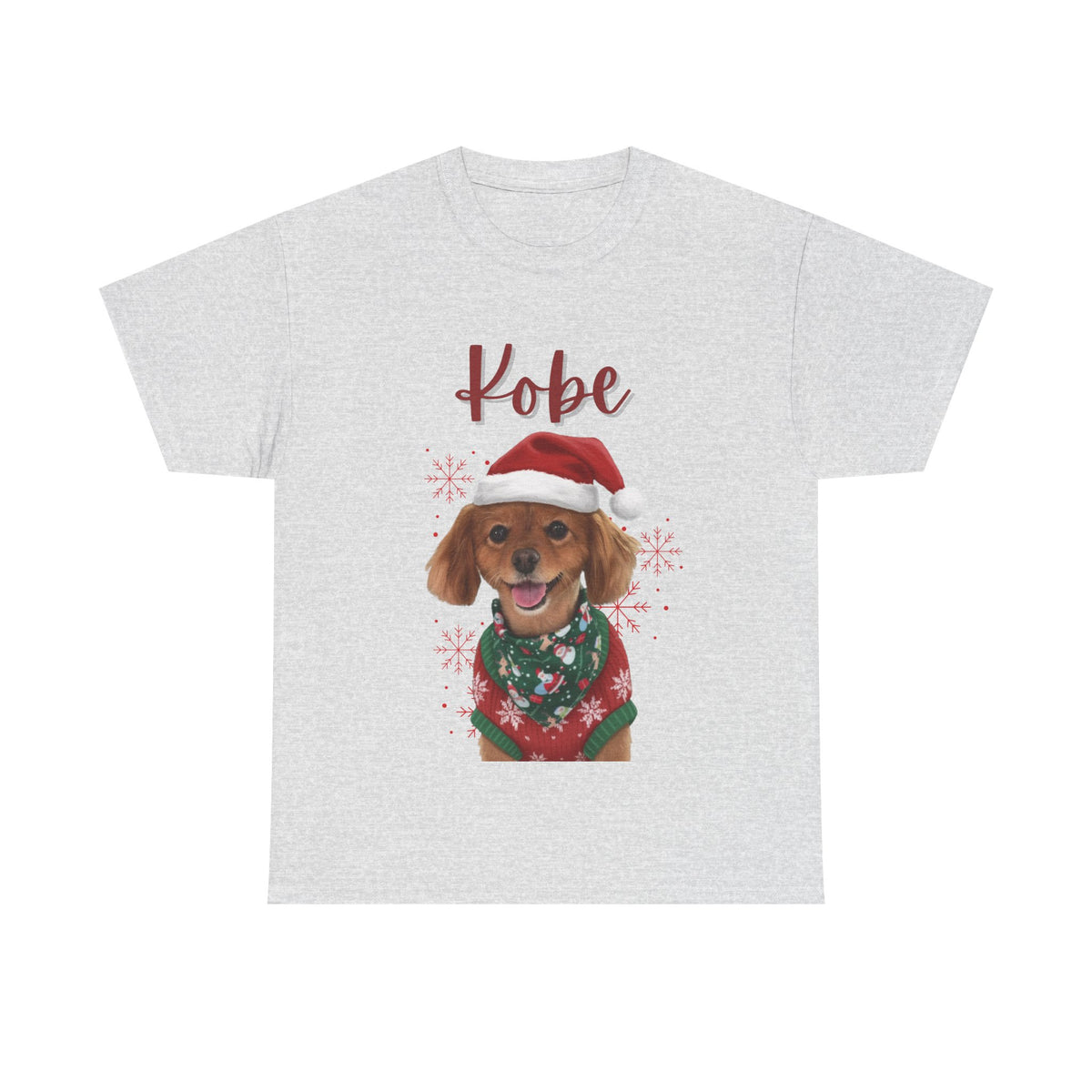 (Kobe) Whimsical Dog Portrait Tee Shirt