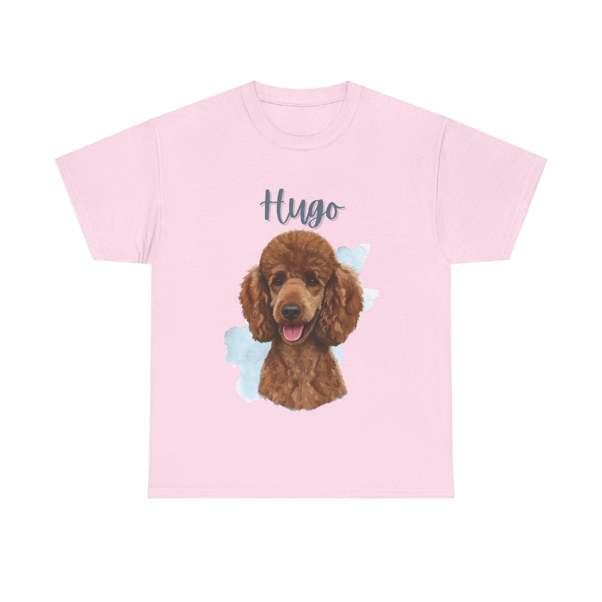 (Hugo) Whimsical Dog Portrait Tee Shirt