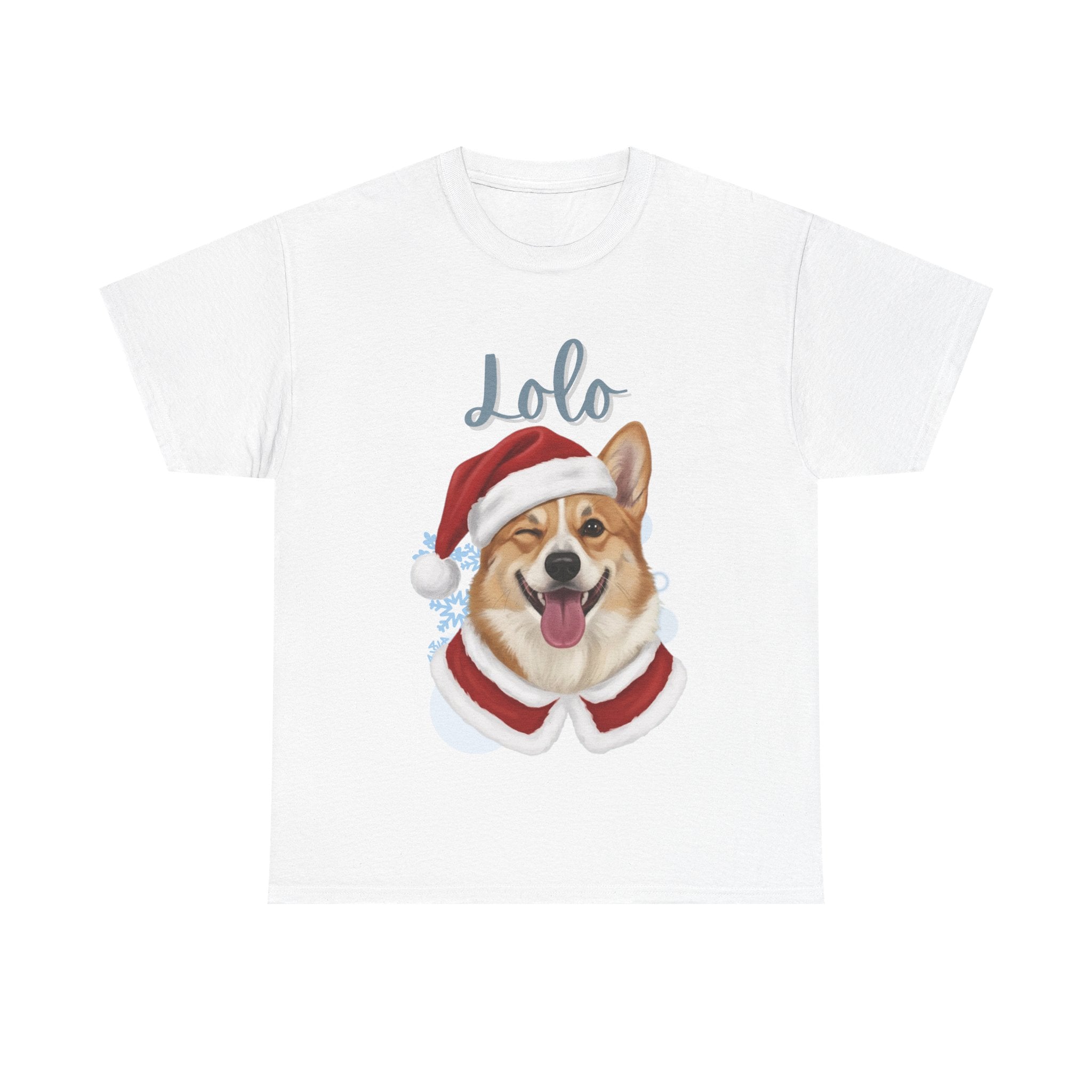 (Lolo) Whimsical Dog Portrait Tee Shirt