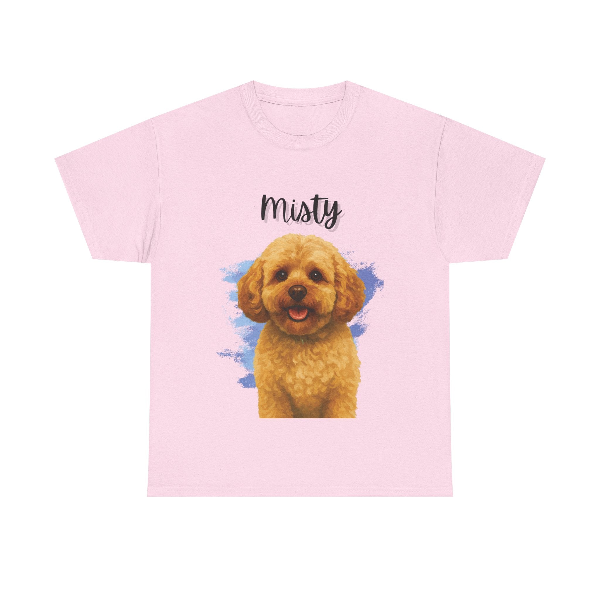 (Misty) Whimsical Dog Portrait Tee Shirt