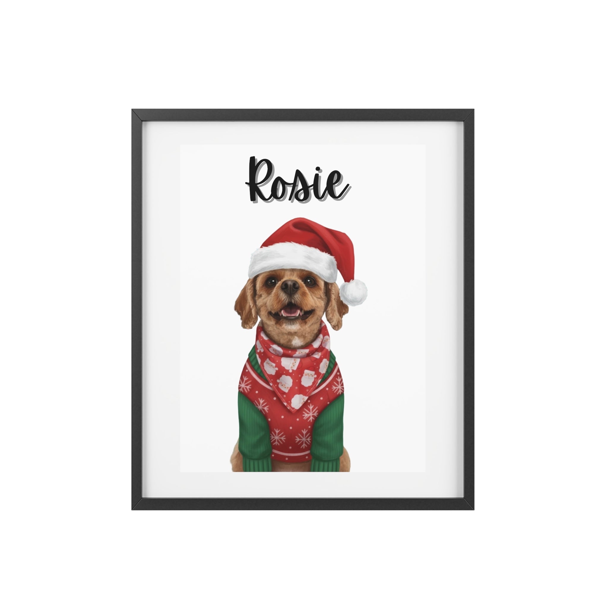 (Rosie) Playful Dog Framed Poster