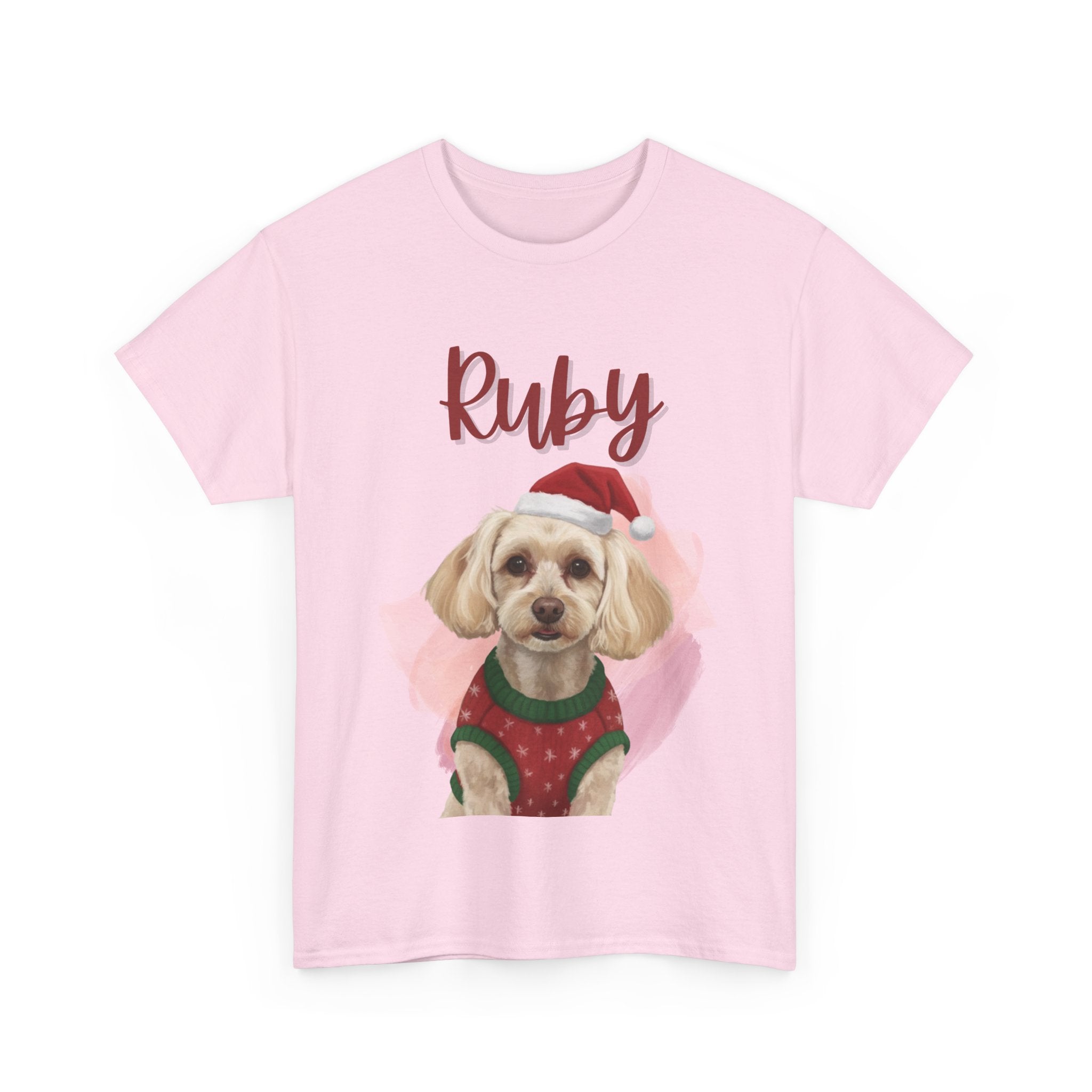 (Ruby) Whimsical Dog Portrait Tee Shirt