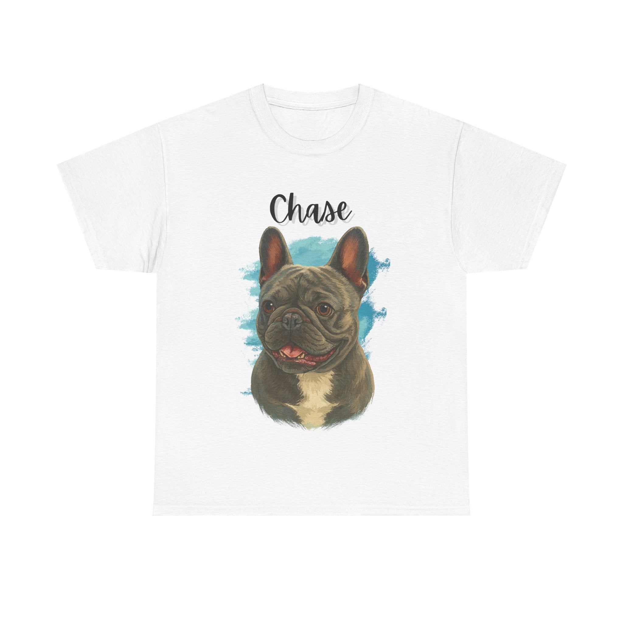(Chase) Whimsical Dog Portrait Tee Shirt