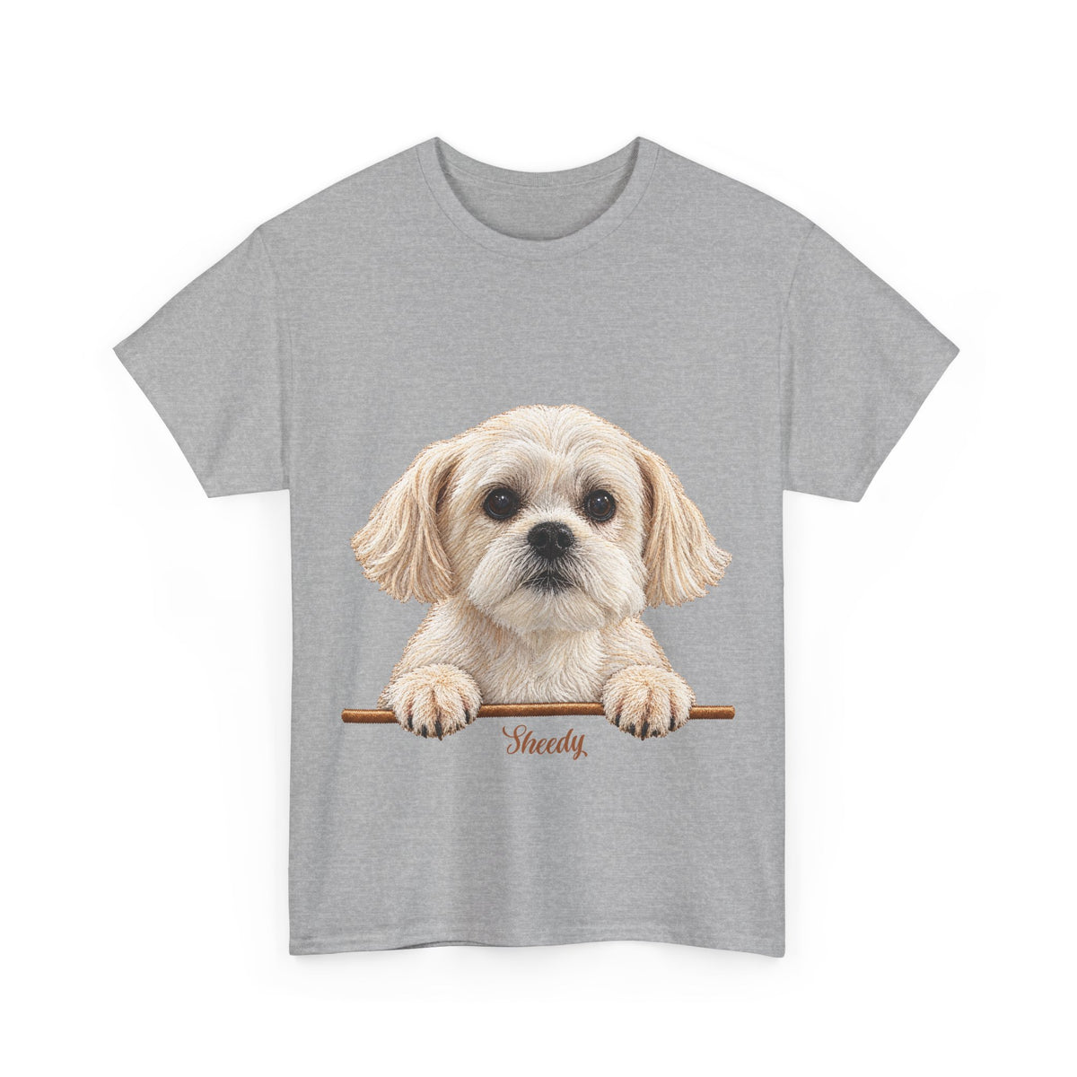 (Sheedy) Whimsical Dog Portrait Tee Shirt