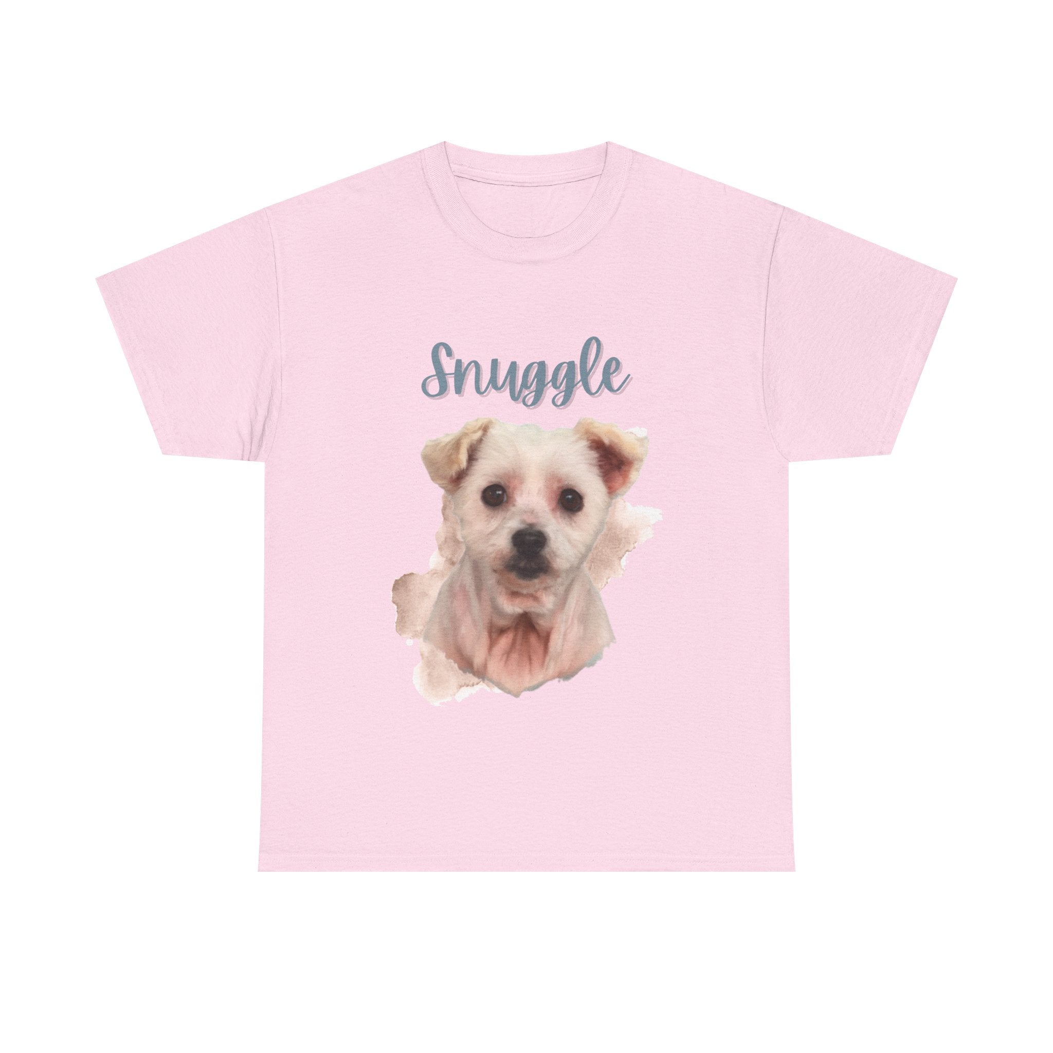 (Snuggle) Whimsical Dog Portrait Tee Shirt