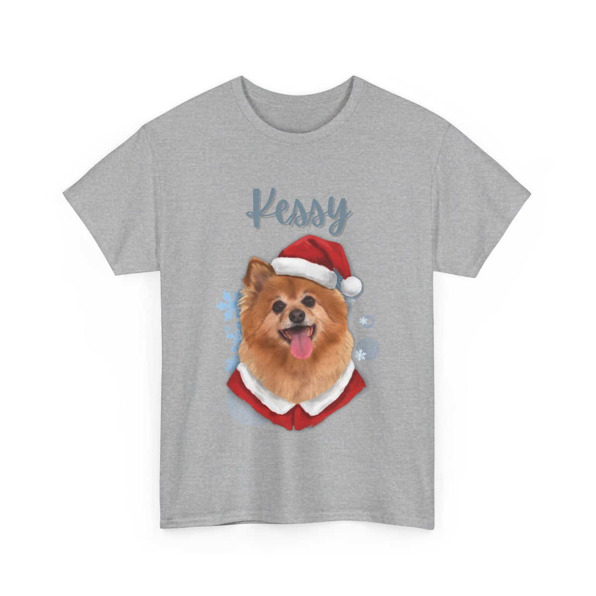 (Kessy) Whimsical Dog Portrait Tee Shirt