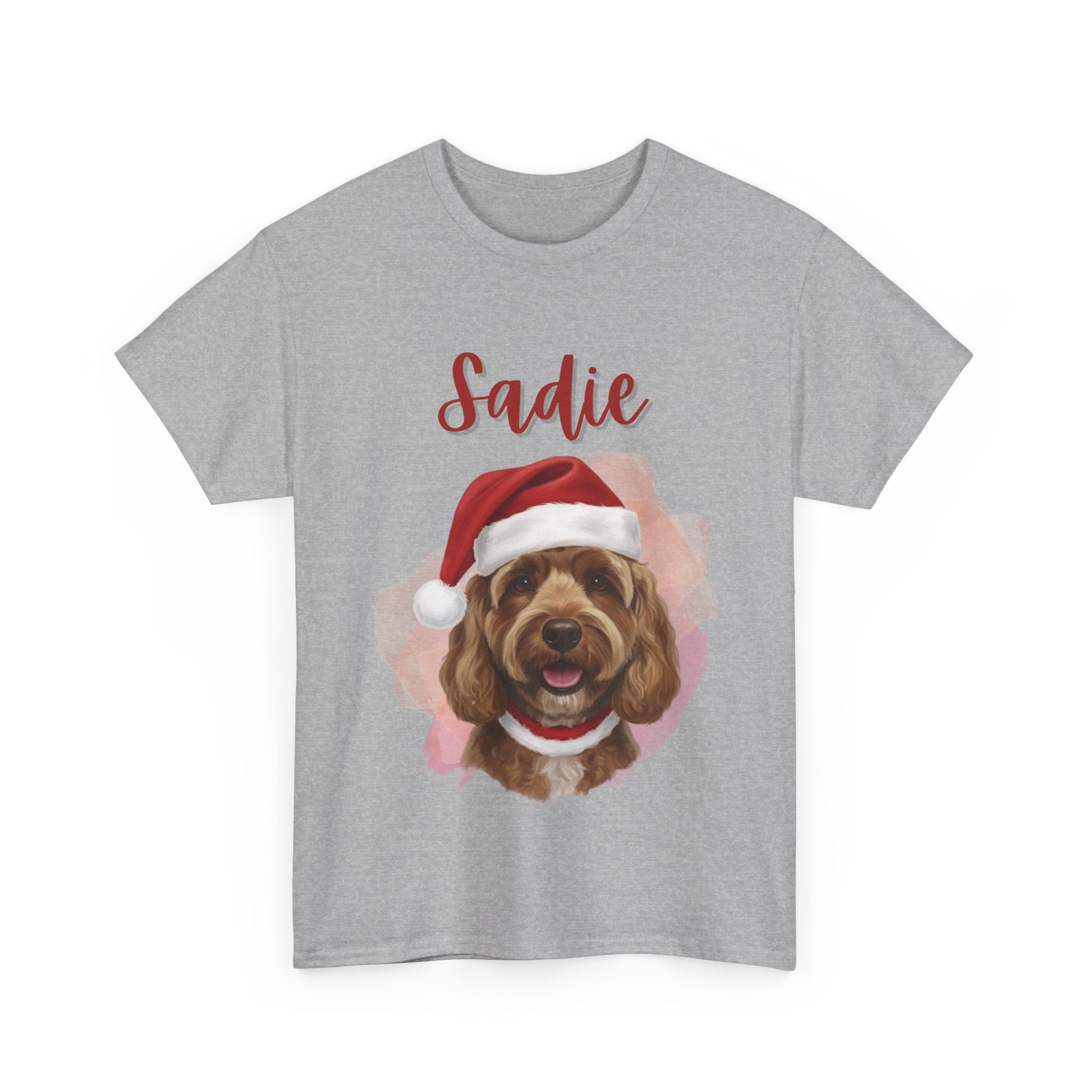 (Sadie) Whimsical Dog Portrait Tee Shirt