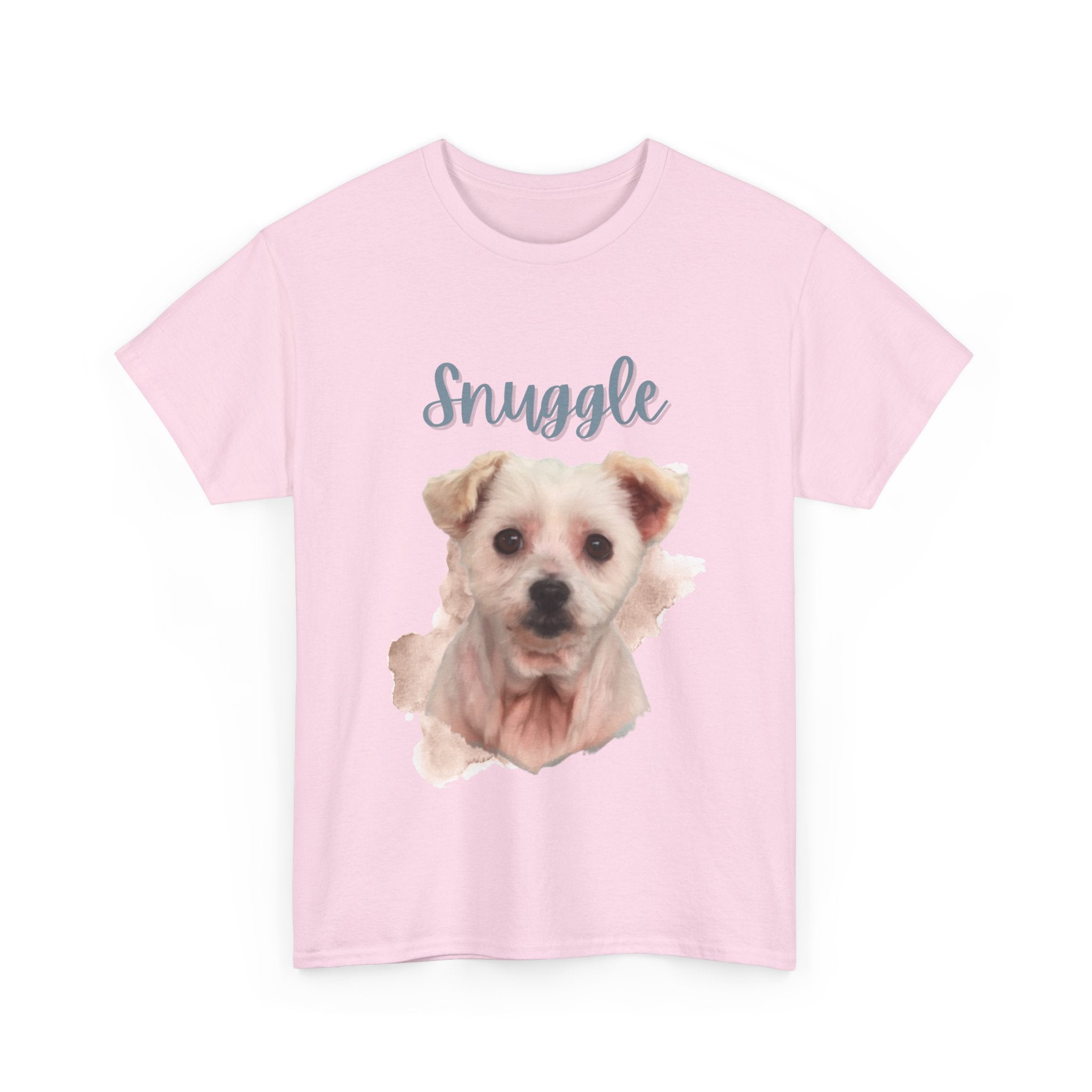 (Snuggle) Whimsical Dog Portrait Tee Shirt