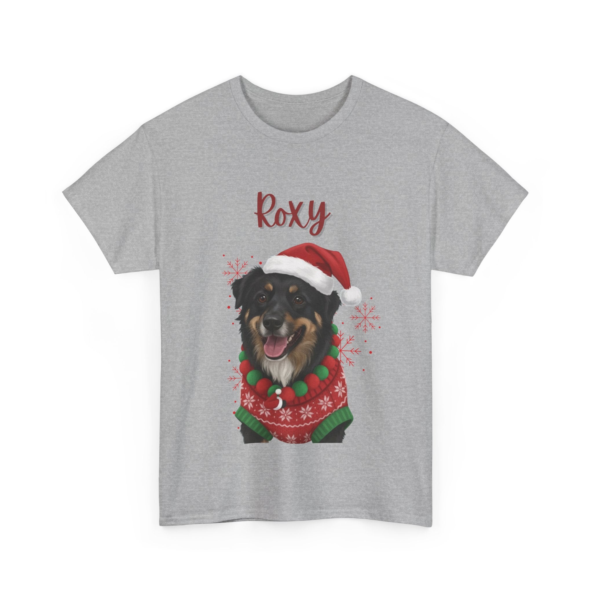 (Roxy) Whimsical Dog Portrait Tee Shirt
