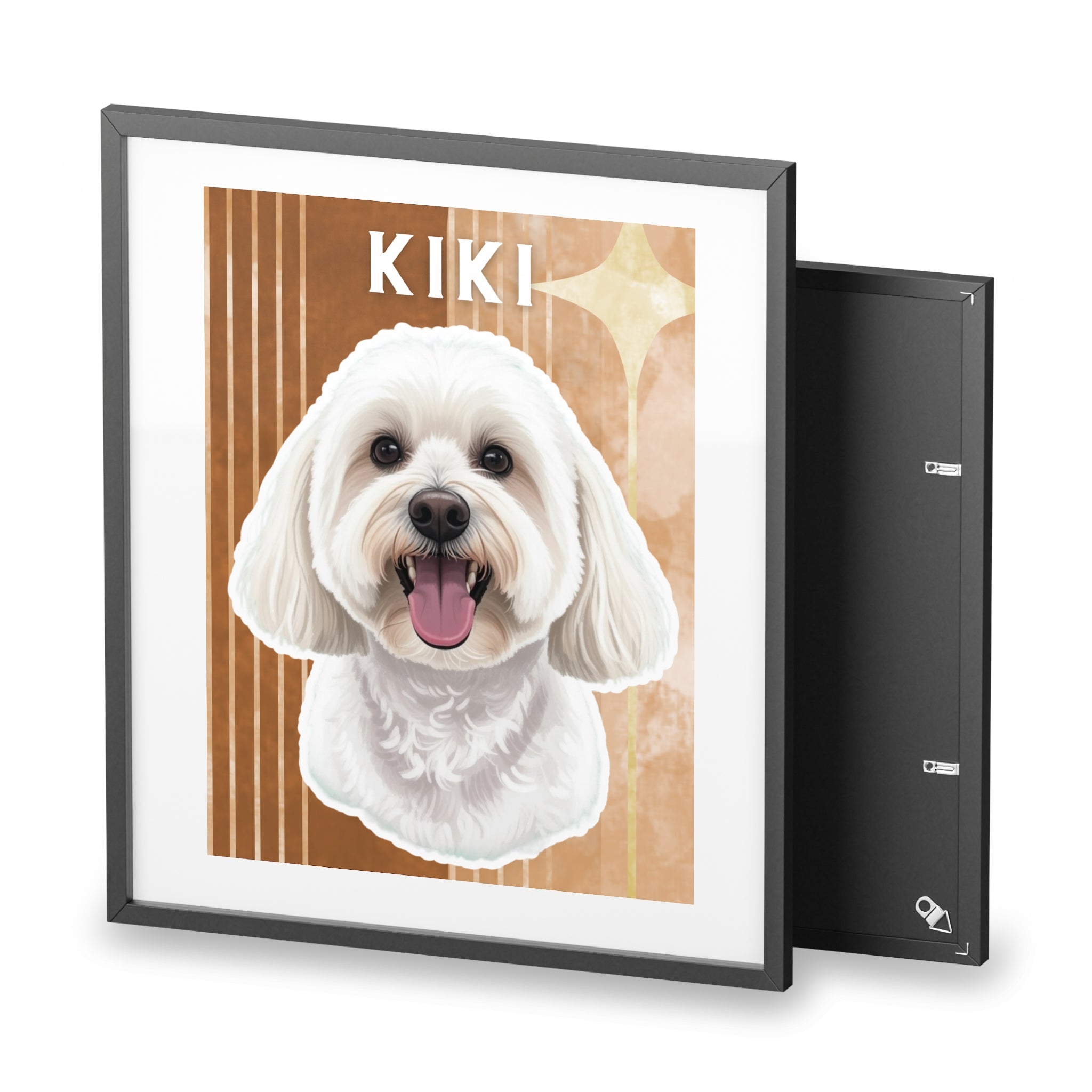 (Kiki) Playful Dog Framed Poster
