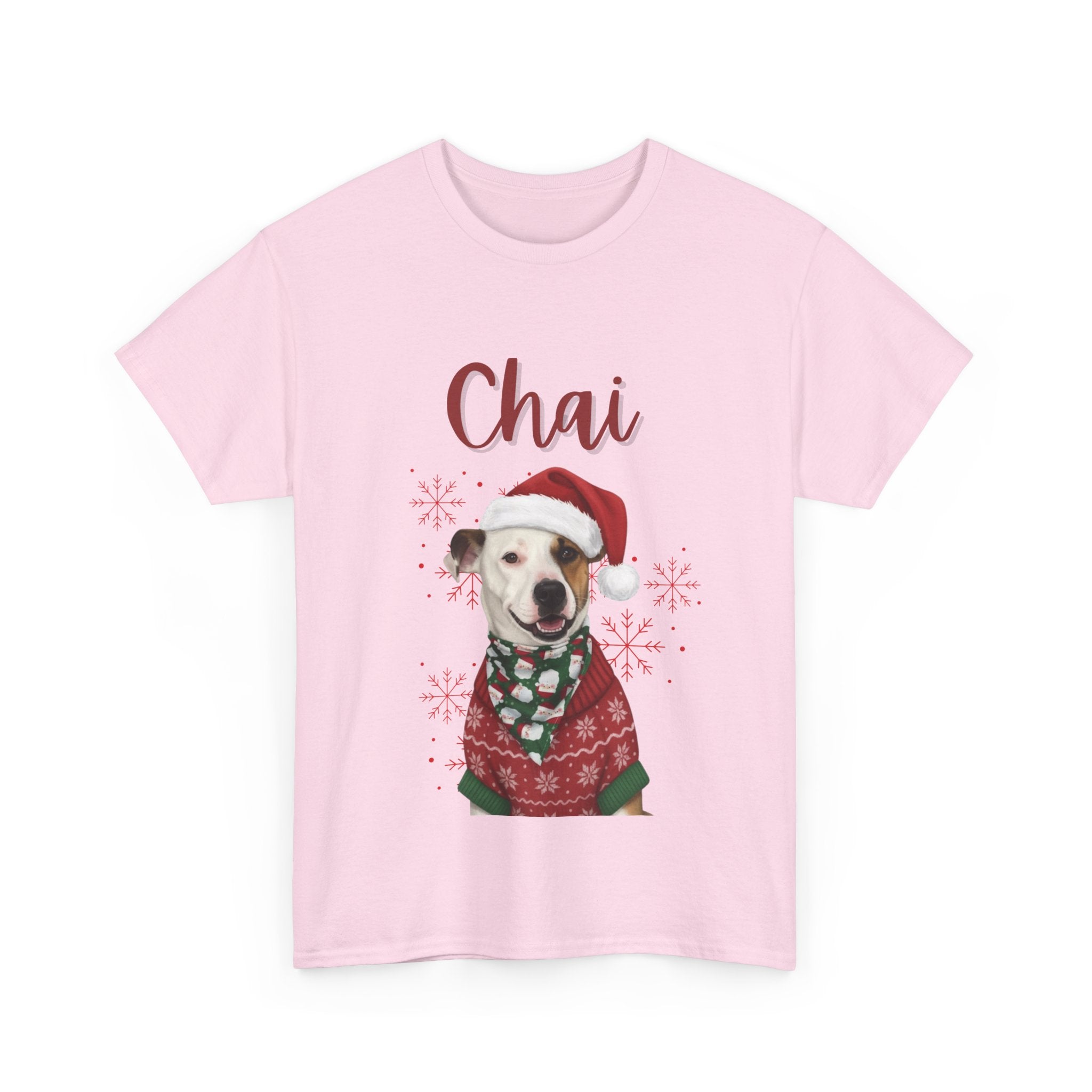 (Chai) Whimsical Dog Portrait Tee Shirt