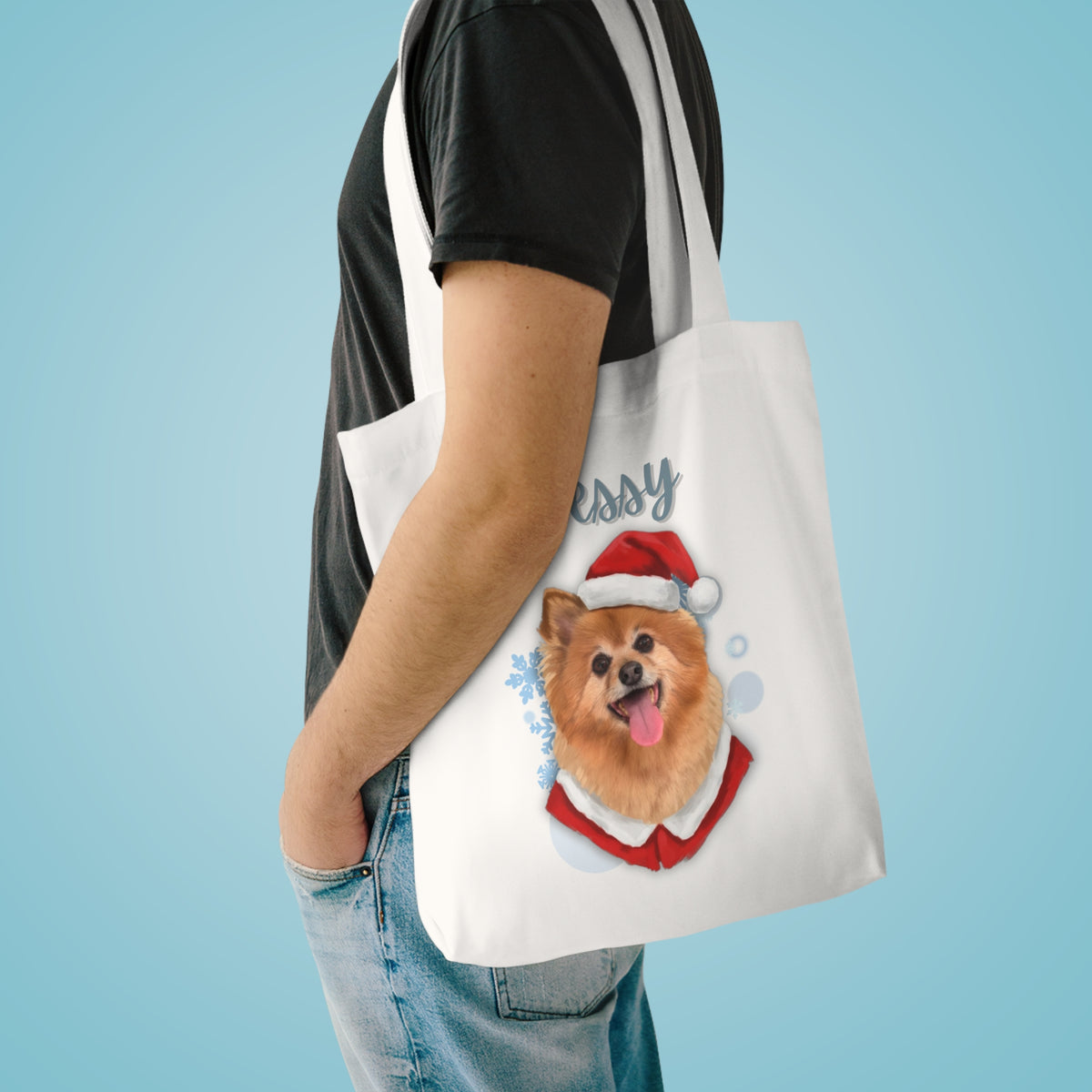 (Kessy) Personalized Dog Lover Tote Bag