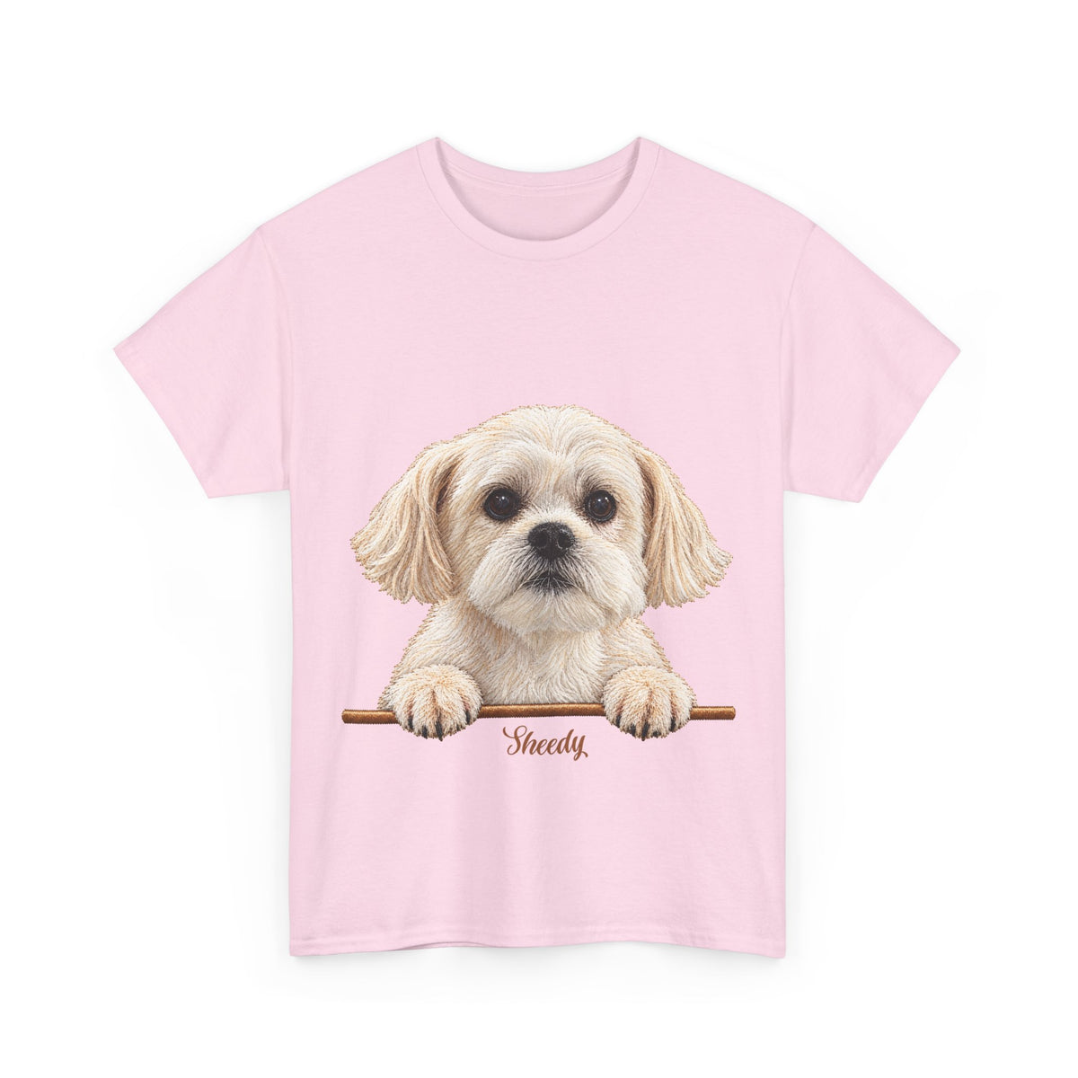(Sheedy) Whimsical Dog Portrait Tee Shirt