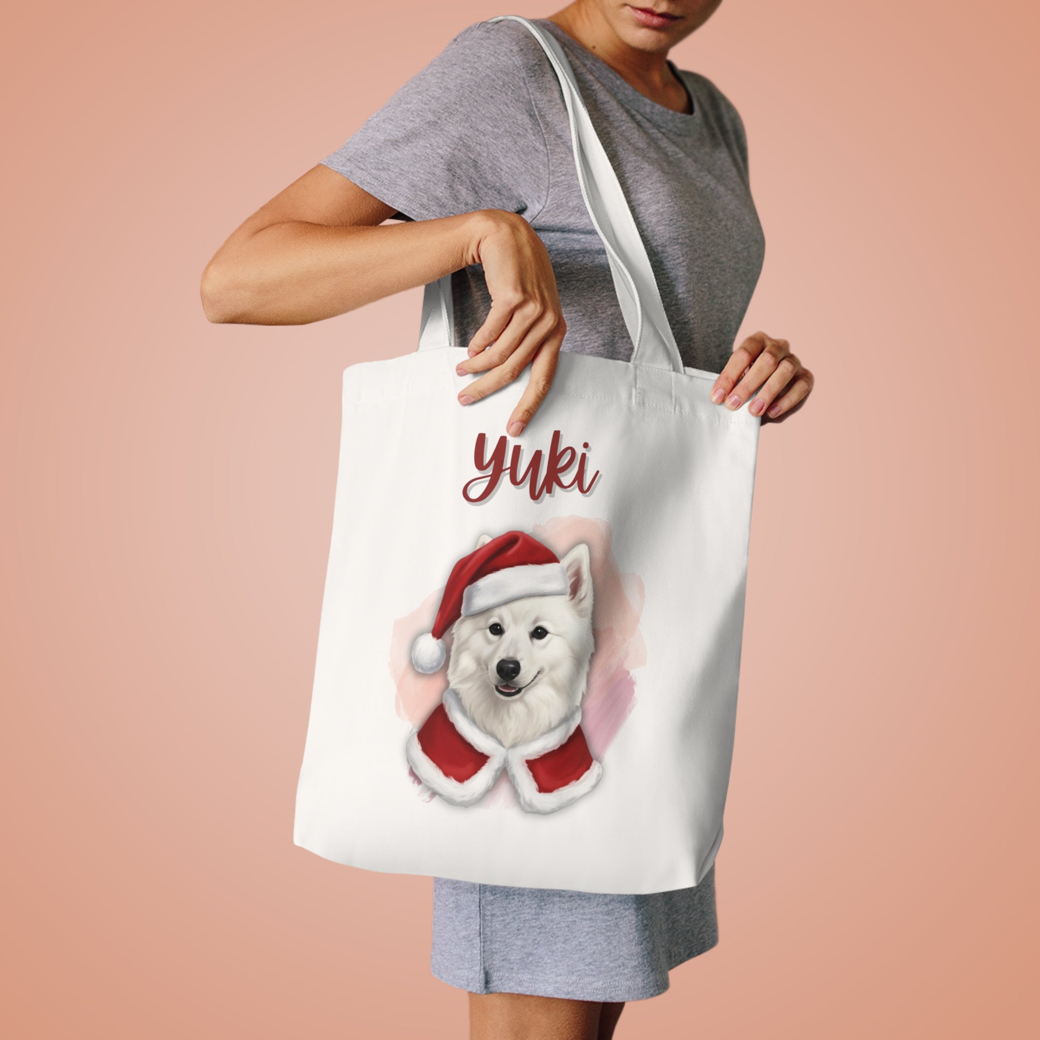 (Yuki) Personalized Dog Lover Tote Bag
