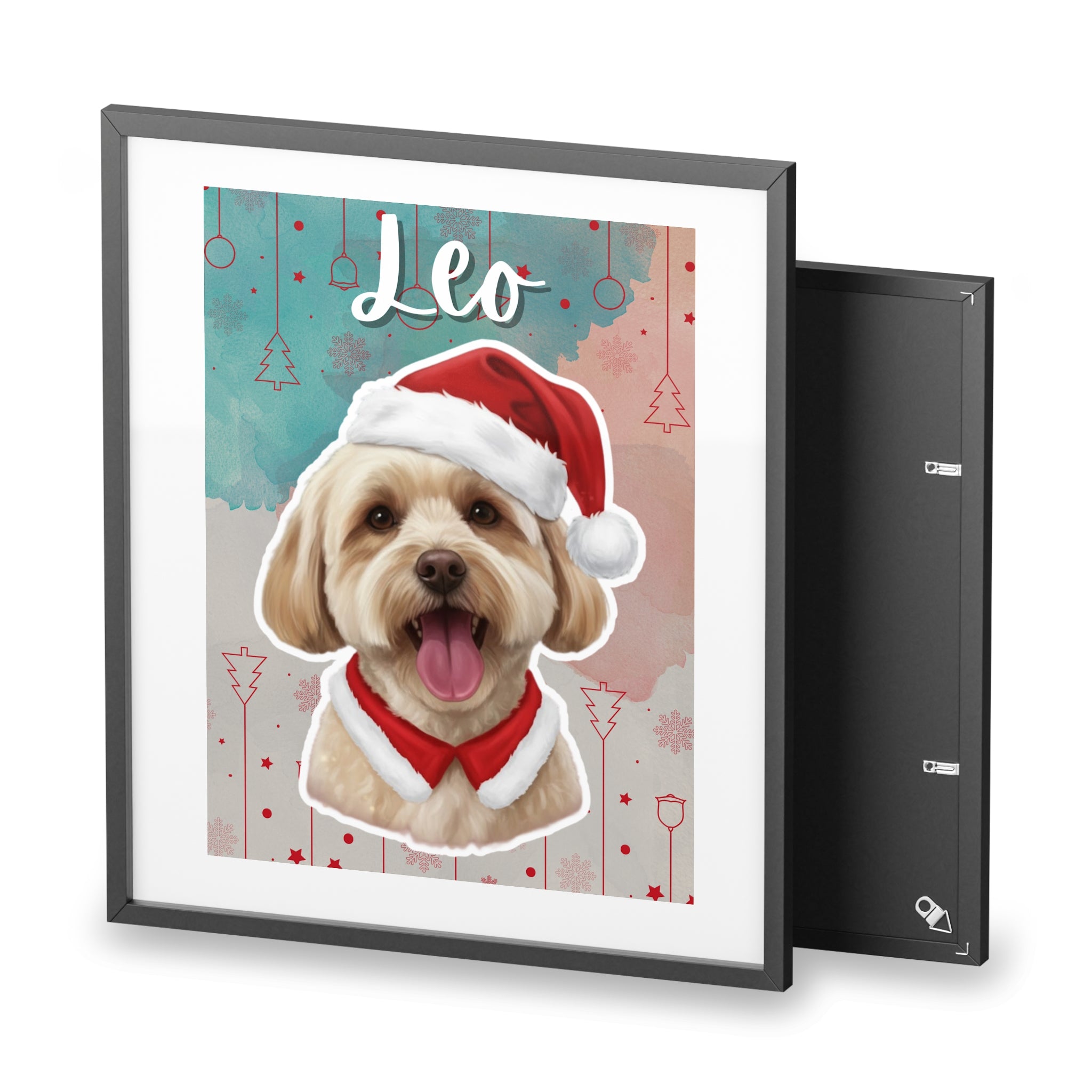 (Leo) Playful Dog Framed Poster