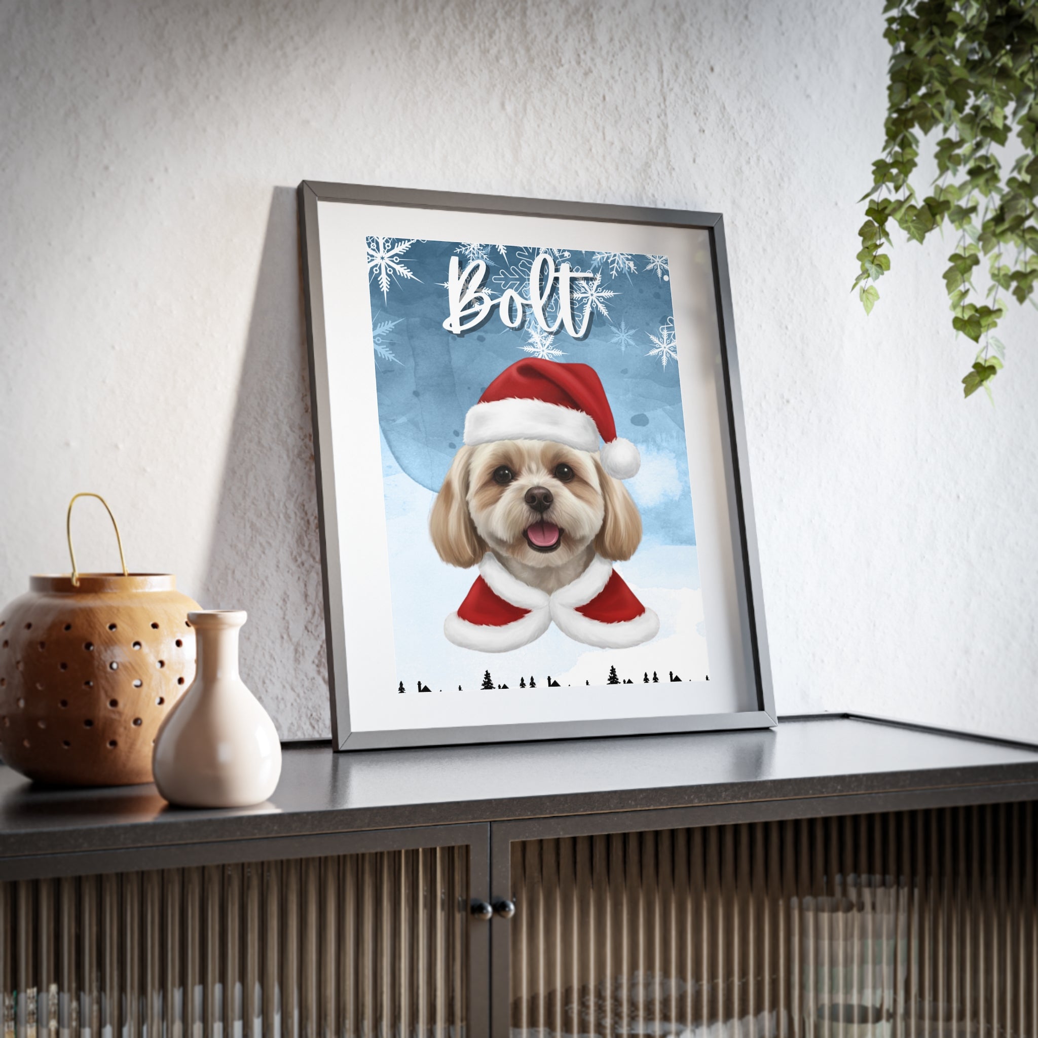 (Bolt) Playful Dog Framed Poster