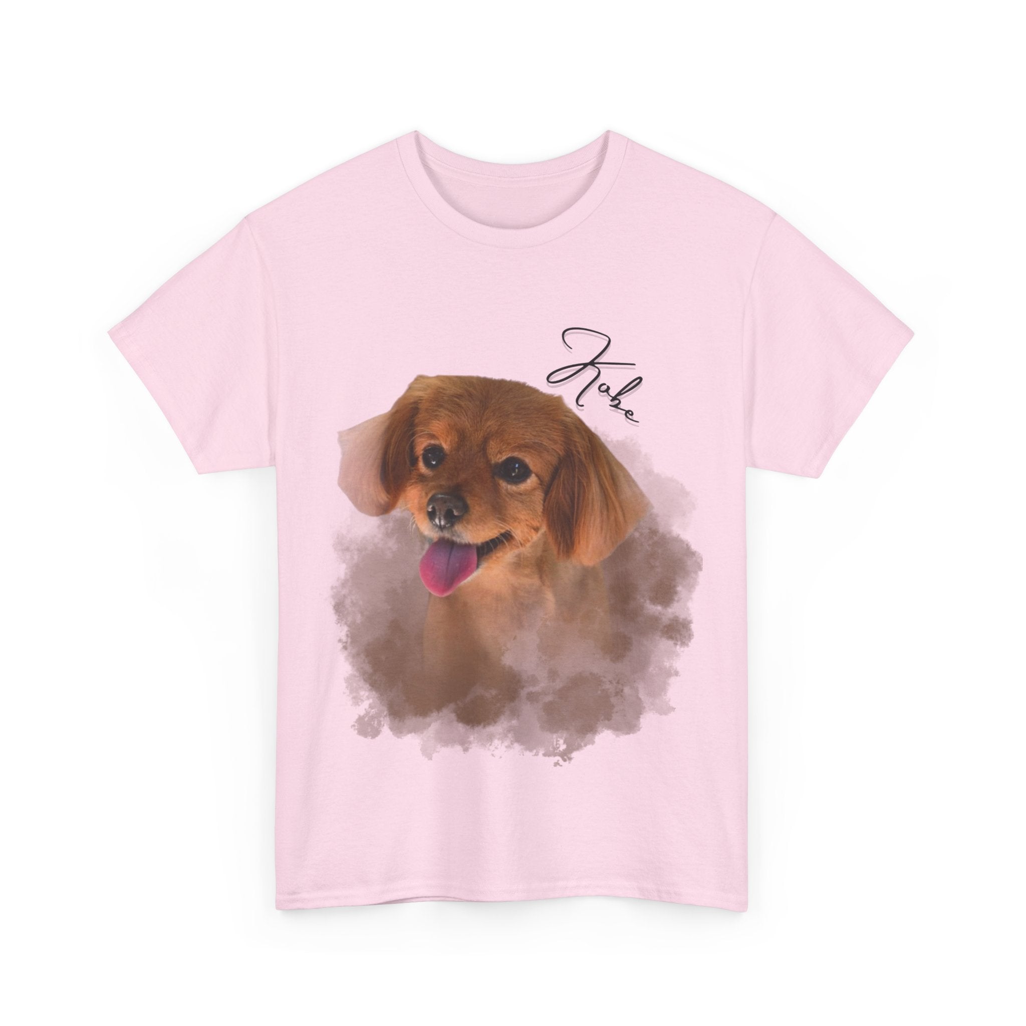 (Kobe) Whimsical Dog Portrait Tee Shirt