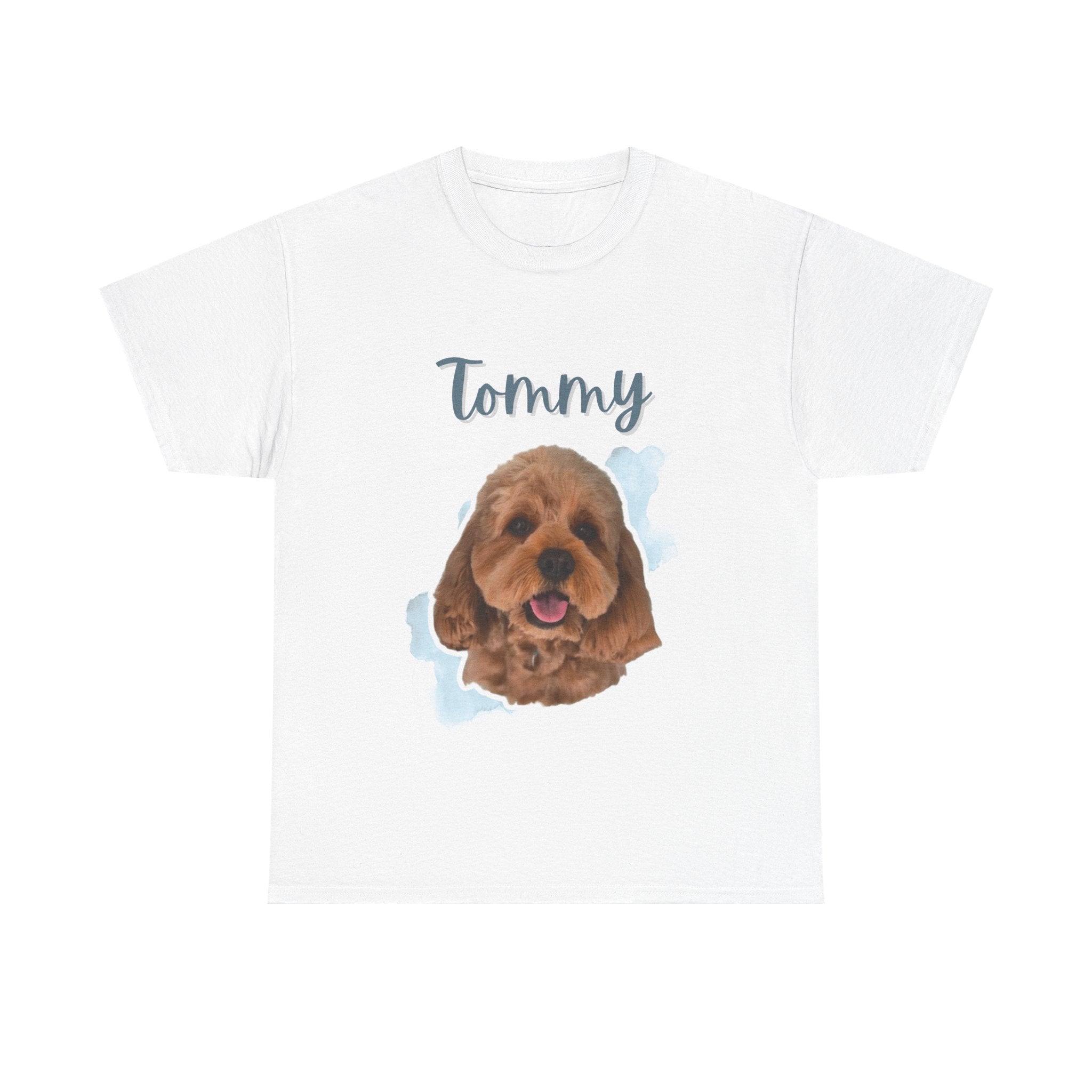 (Tommy) Whimsical Dog Portrait Tee Shirt