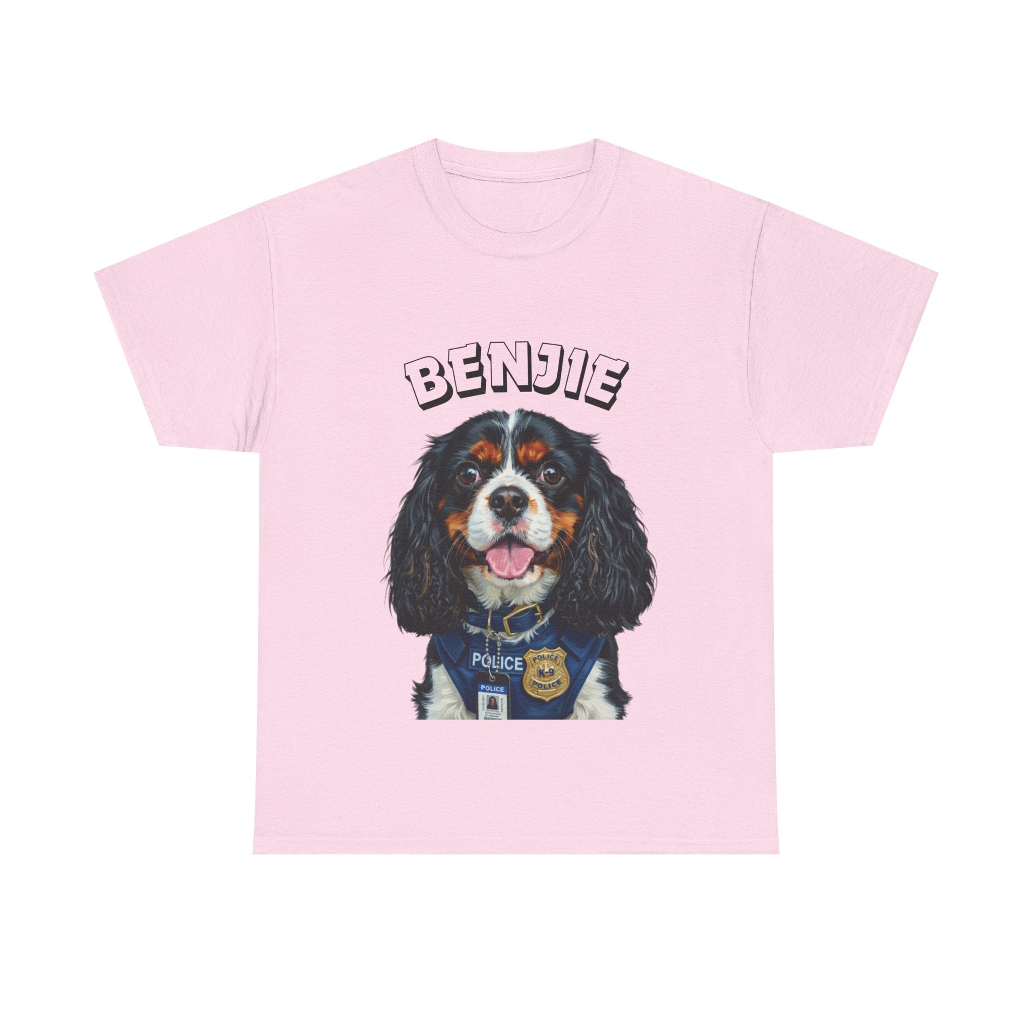 (Benjie) Whimsical Dog Portrait Tee Shirt