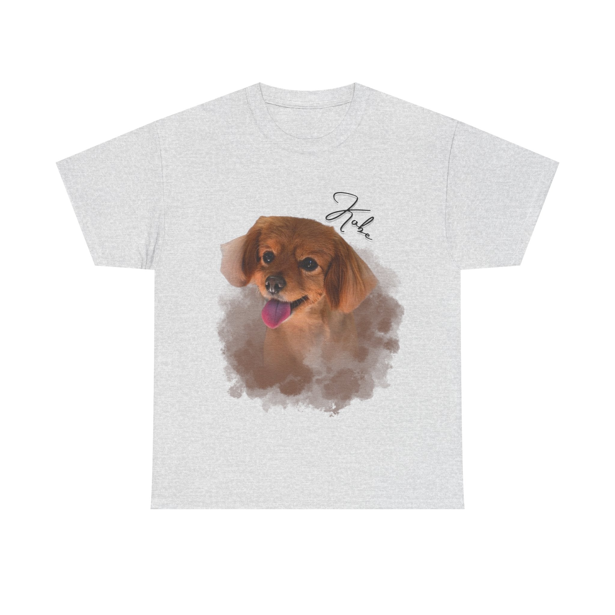 (Kobe) Whimsical Dog Portrait Tee Shirt
