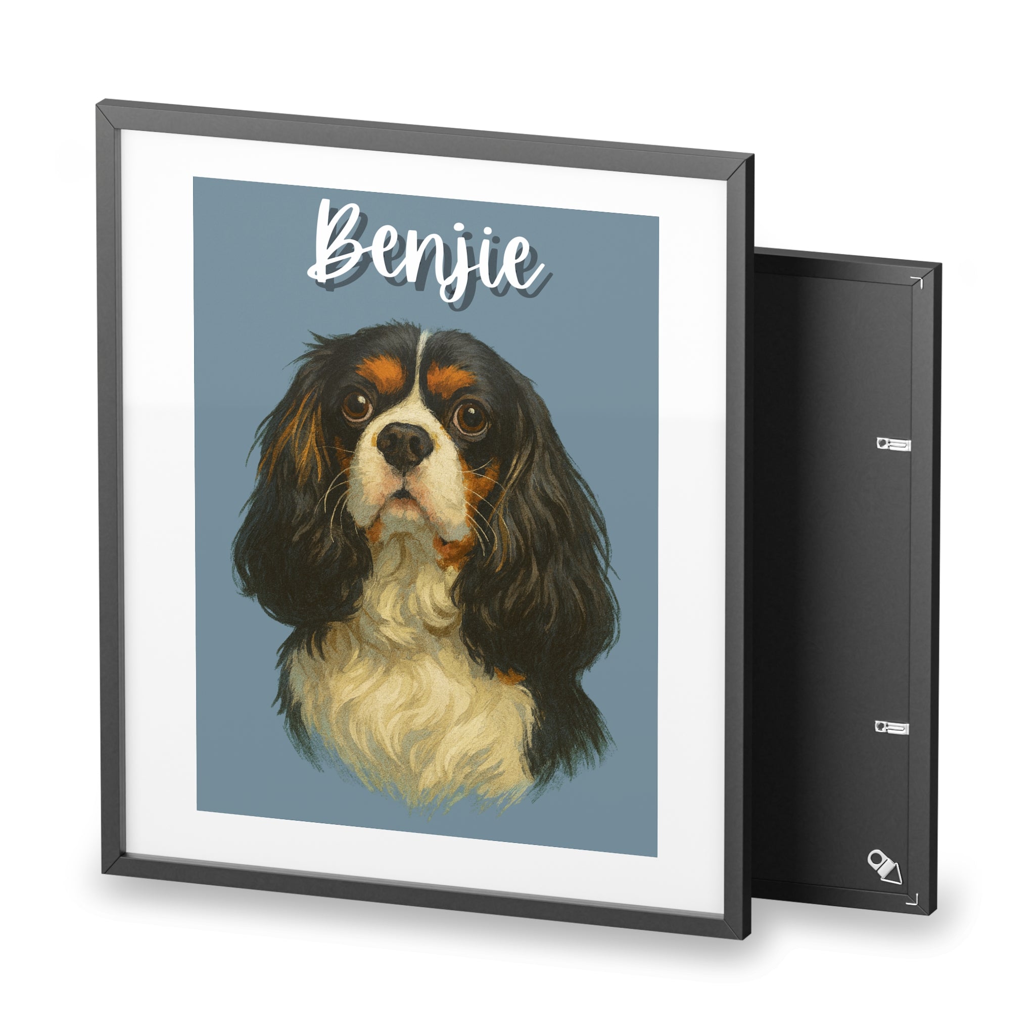 (Benjie) Playful Dog Framed Poster