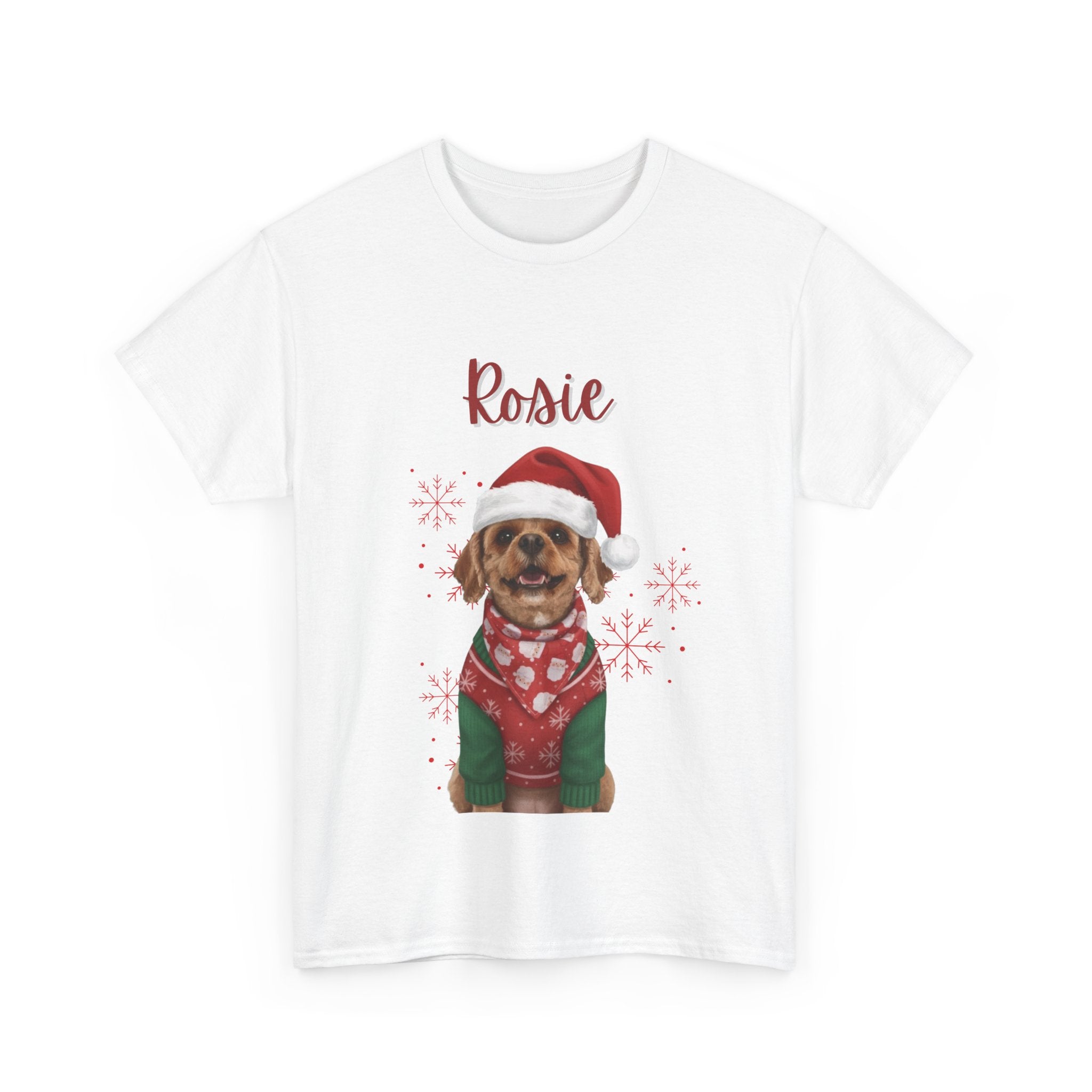 (Rosie) Whimsical Dog Portrait Tee Shirt
