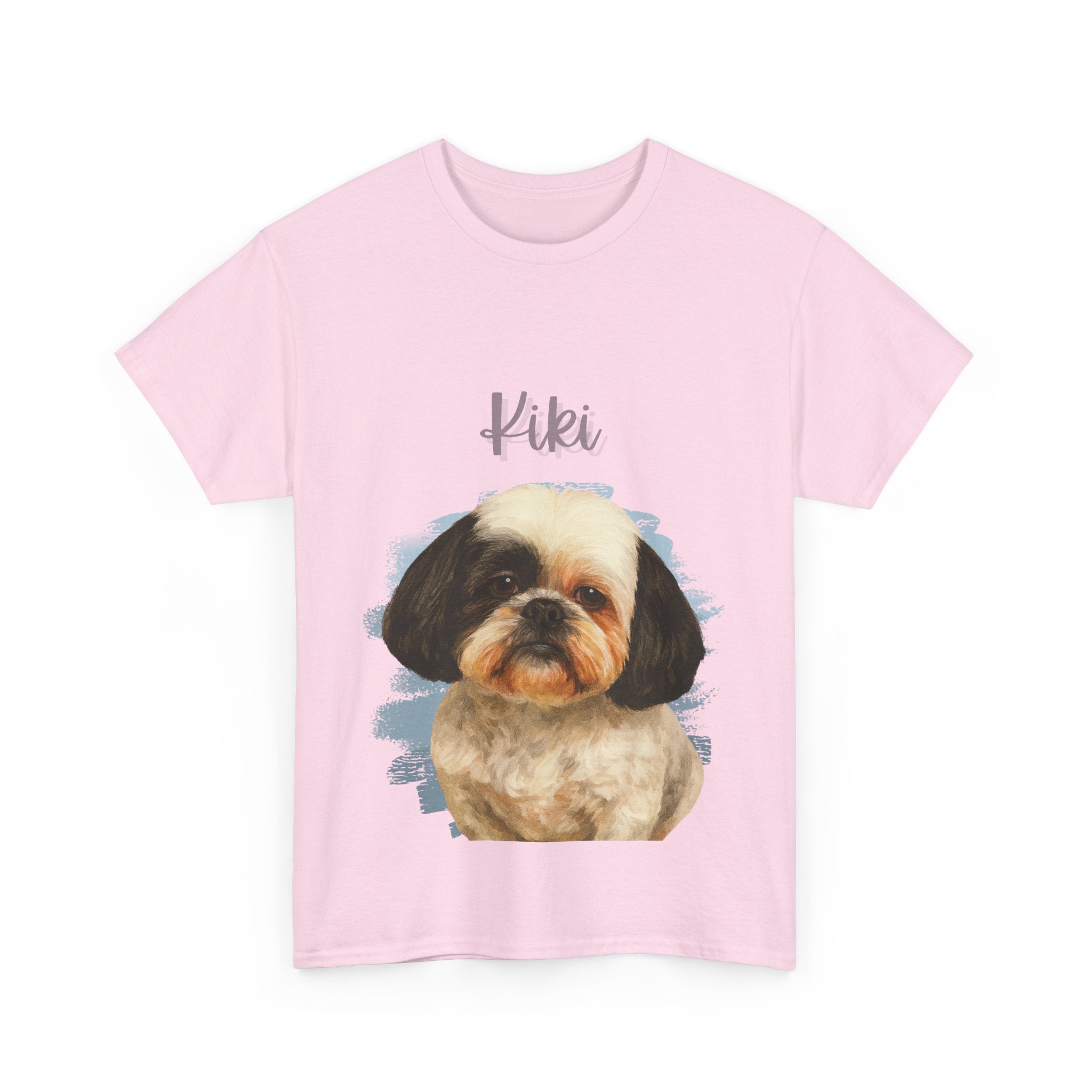 (Kiki) Whimsical Dog Portrait Tee Shirt