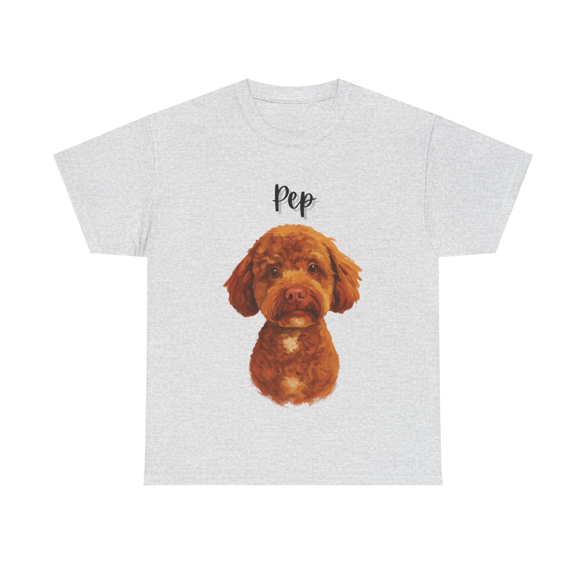 (Pep) Whimsical Dog Portrait Tee Shirt