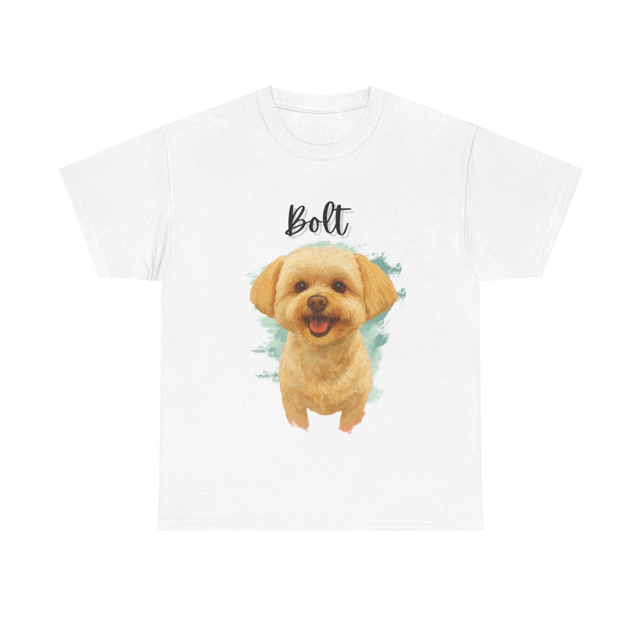 (Bolt) Whimsical Dog Portrait Tee Shirt