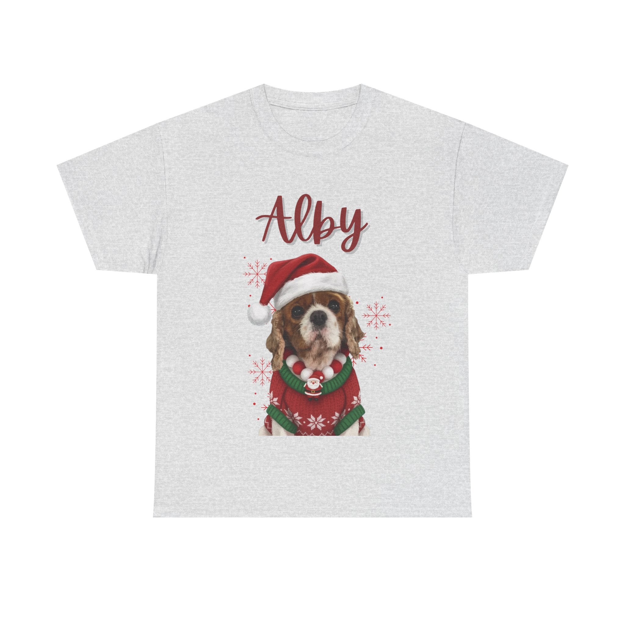 (Alby) Whimsical Dog Portrait Tee Shirt